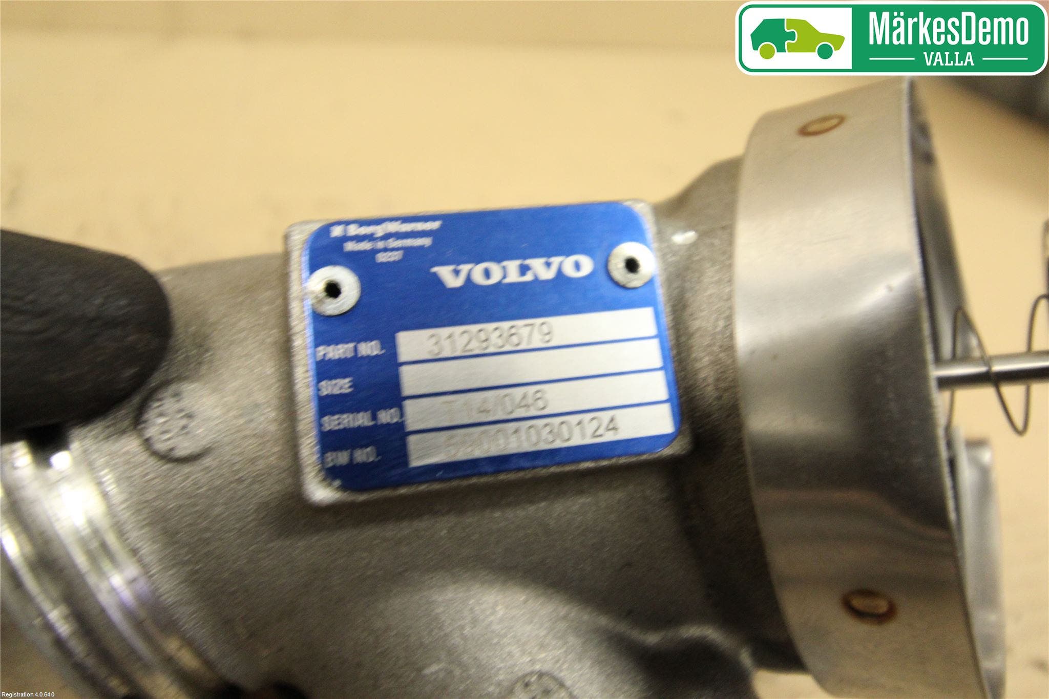 Volvo XC70 14-16 Laddluft-Intercoolerrör