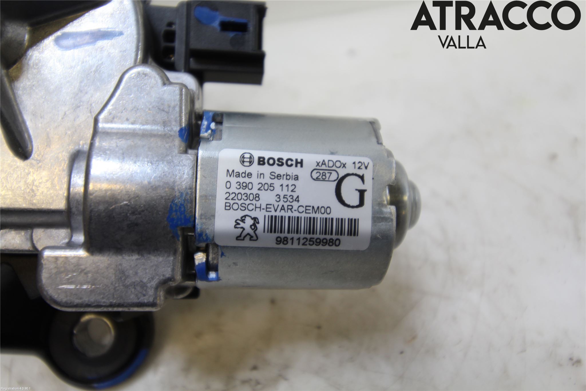 Citroen COTROEN C3 17-24 Torkarmotor Baklucka
