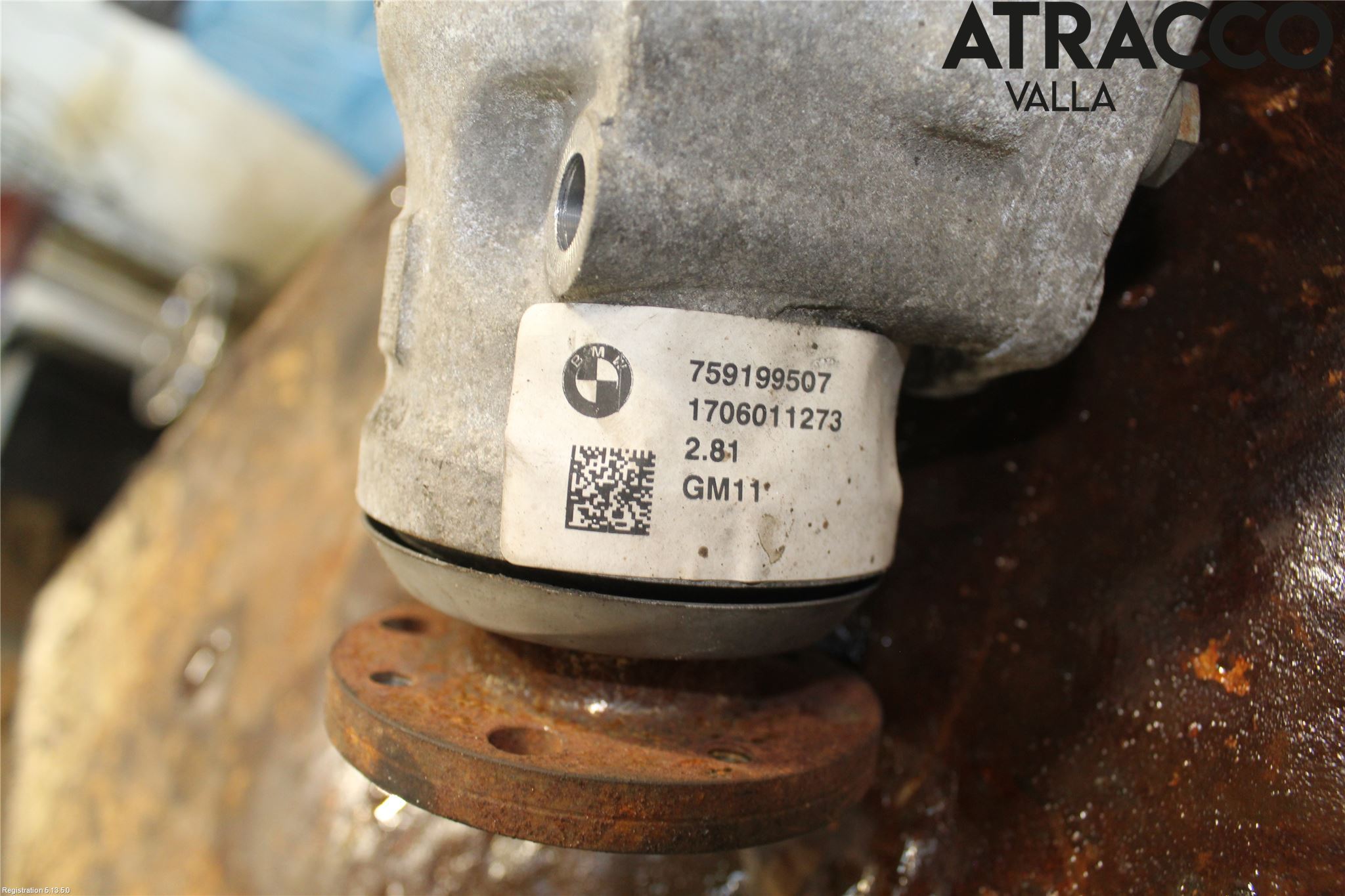 BMW 3 F30/F31/F80 12-19 Framvagn Diffrential