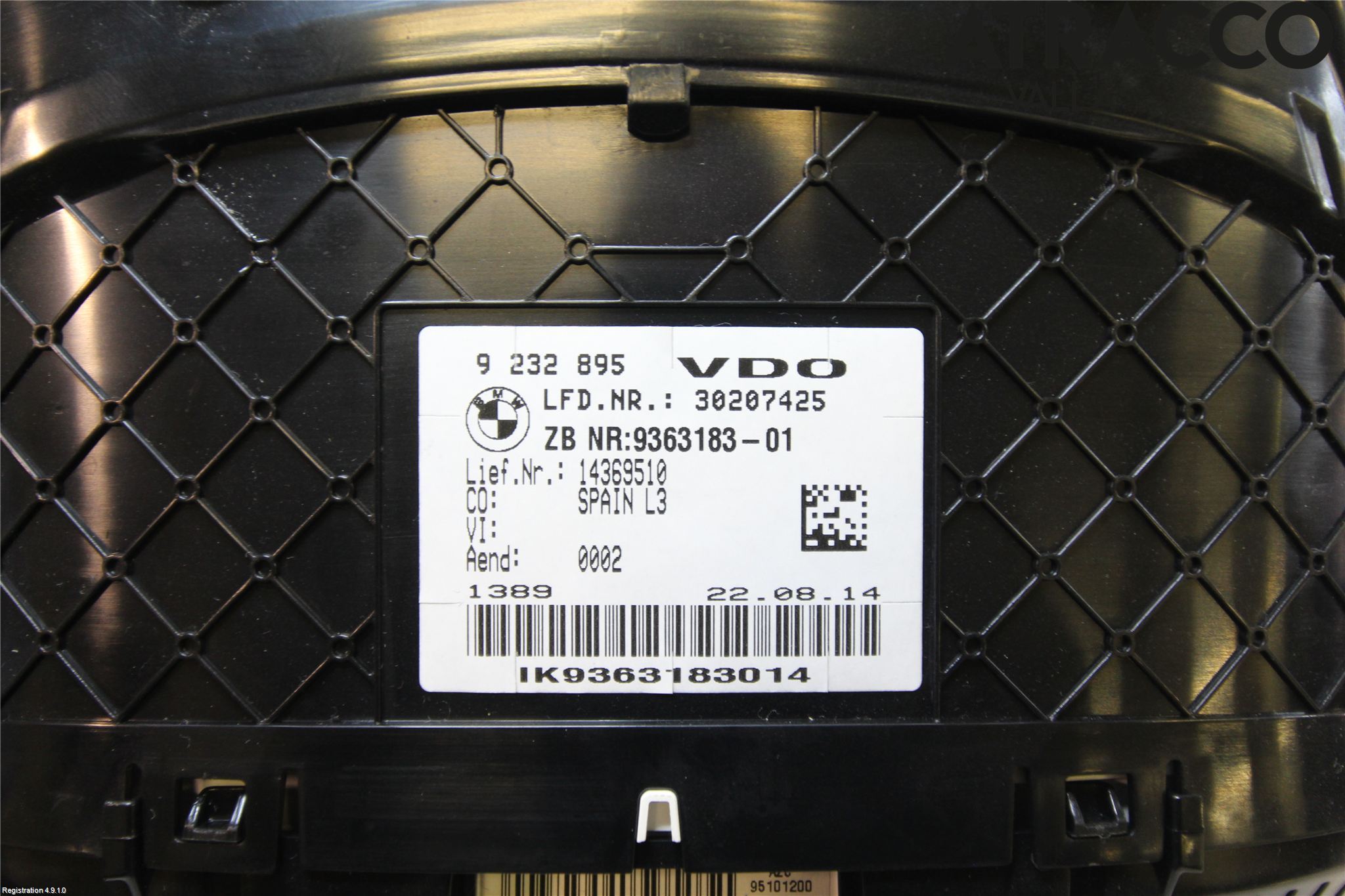 BMW 3 F30/F31/F80 12-19 Instrument Komb