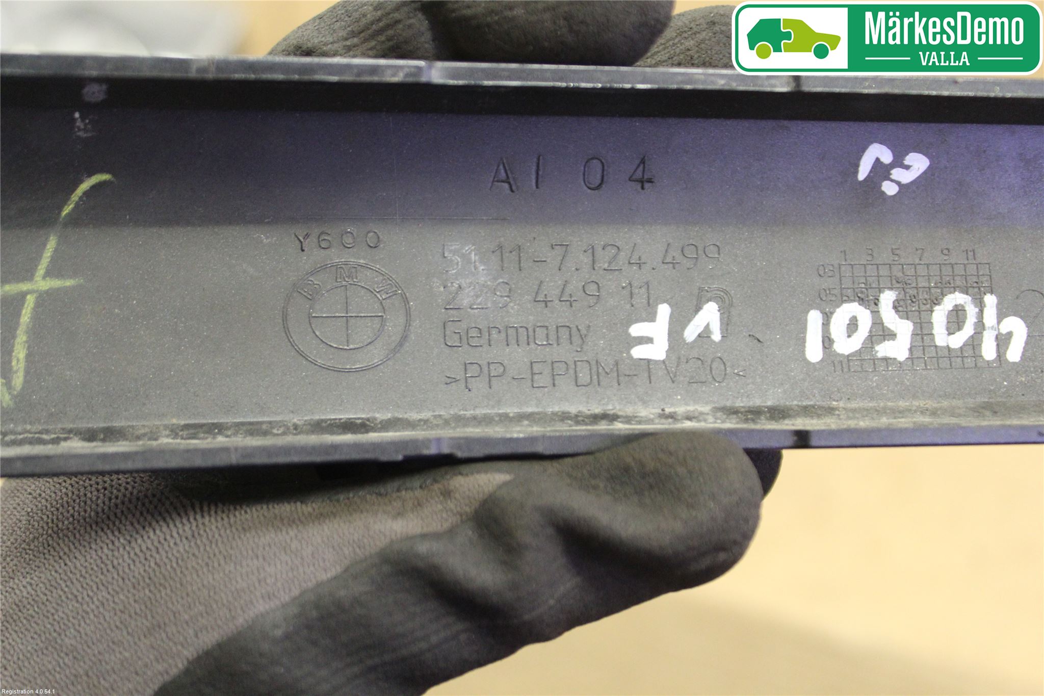 BMW 1 E87/81 5D/3D 03-11 Stötfångarlist Fram