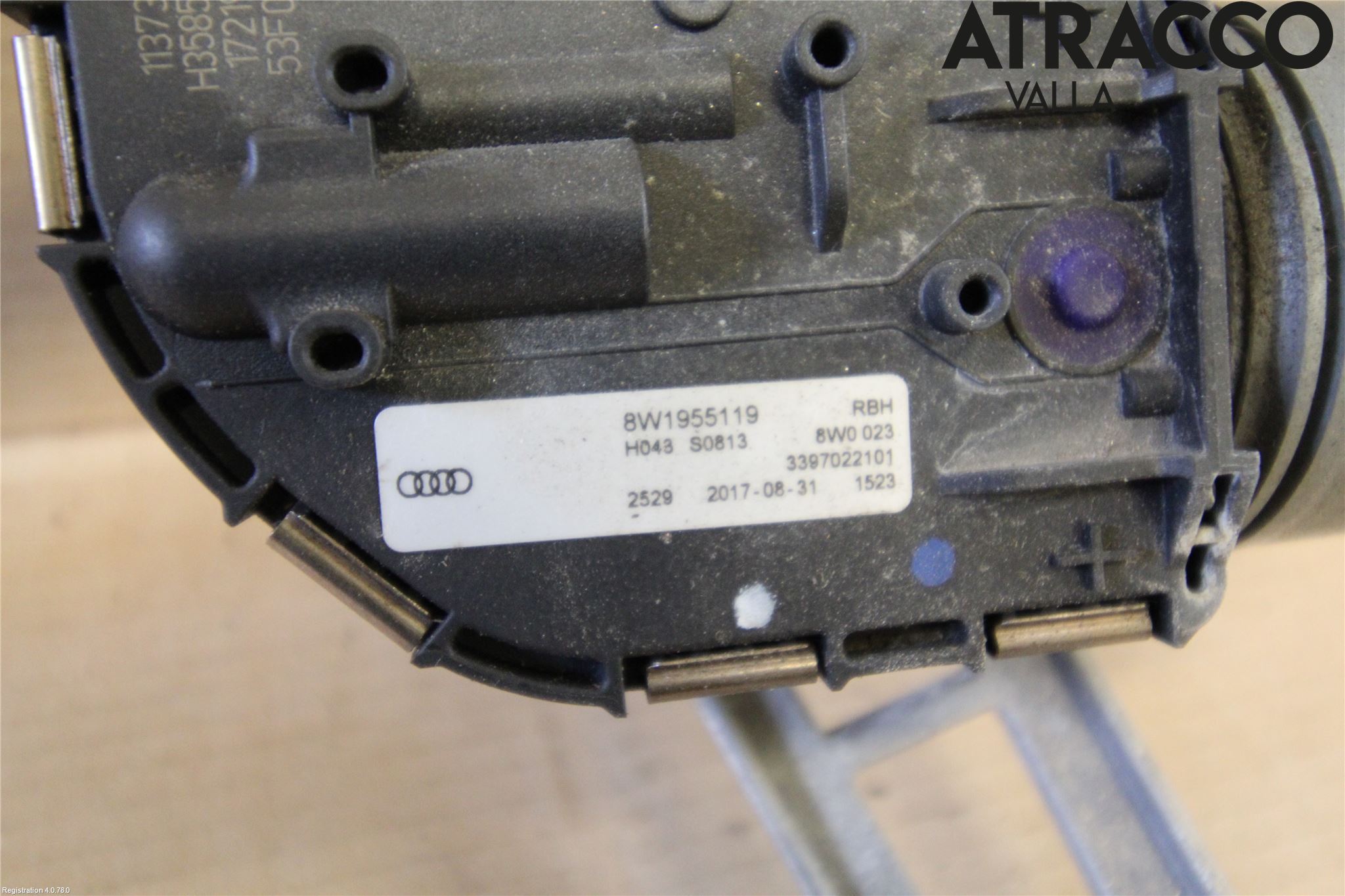 Audi A4/S4 B9 16-19 Torkarmekanism Vindruta