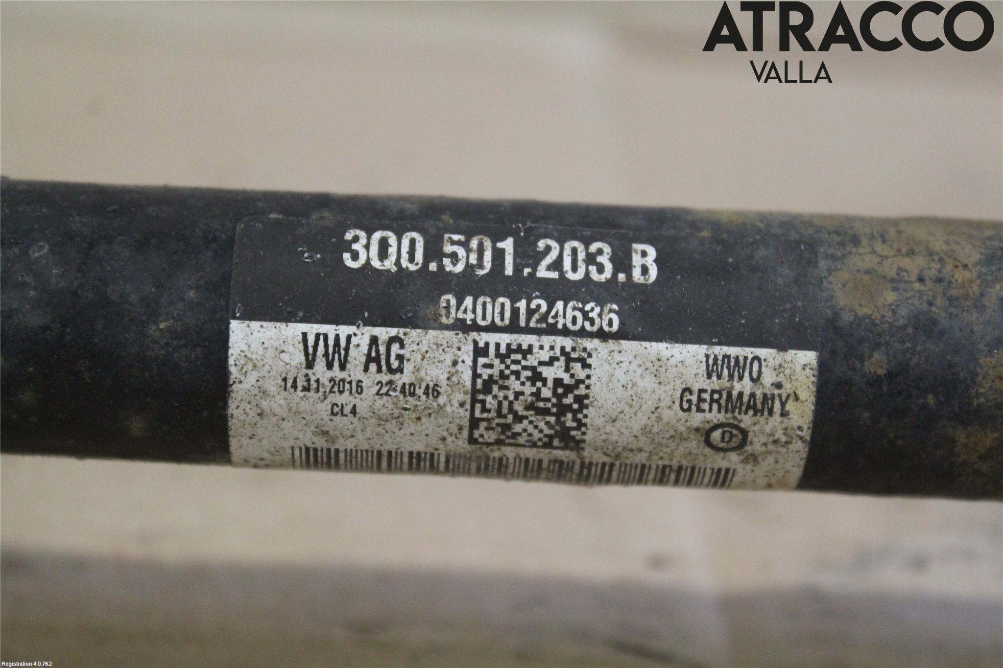 Volkswagen VW TIGUAN 16-24 Drivaxel Bak Vänster