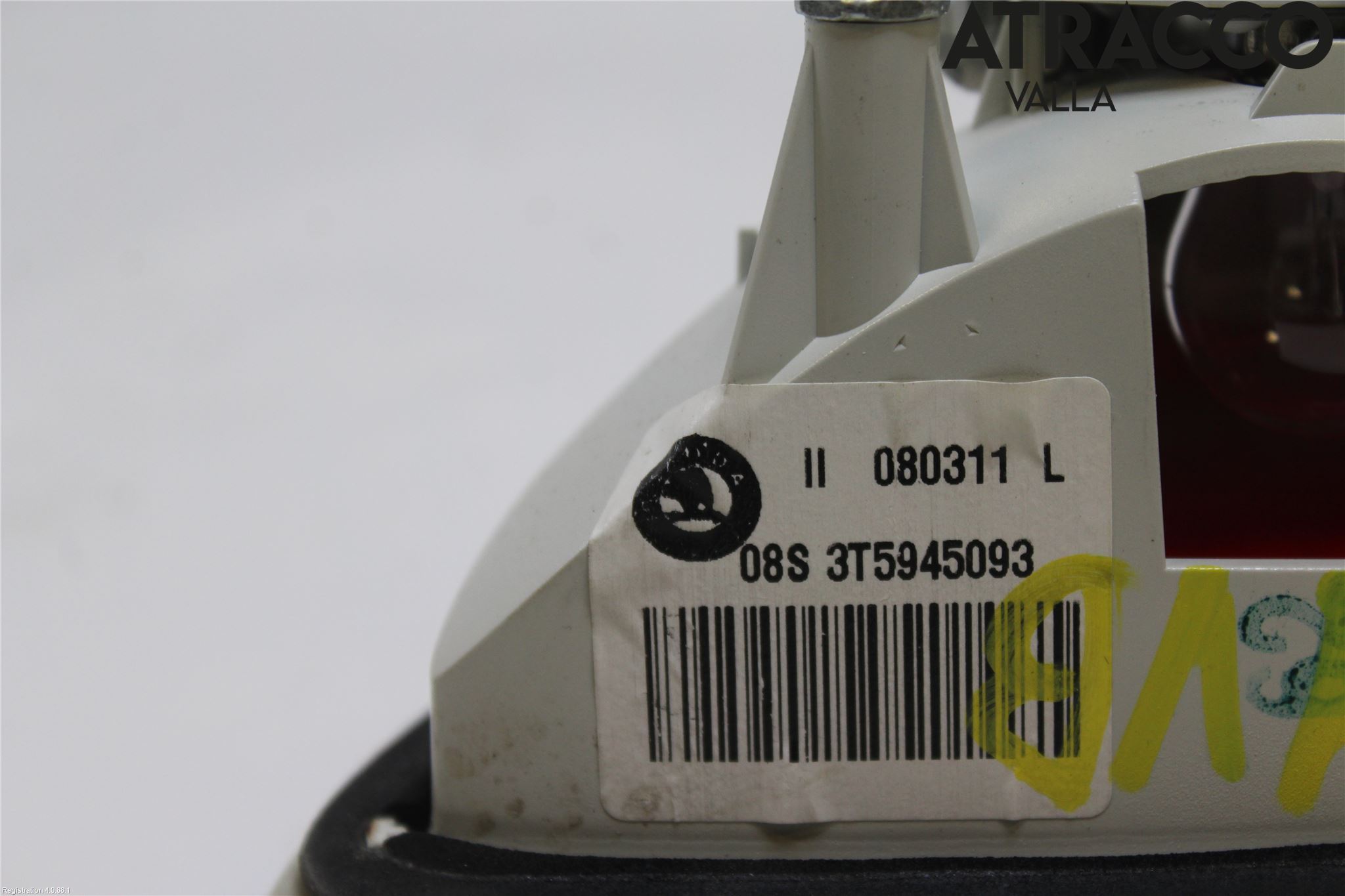 Skoda SUPERB 09-15 Bakljus Lucka Vä