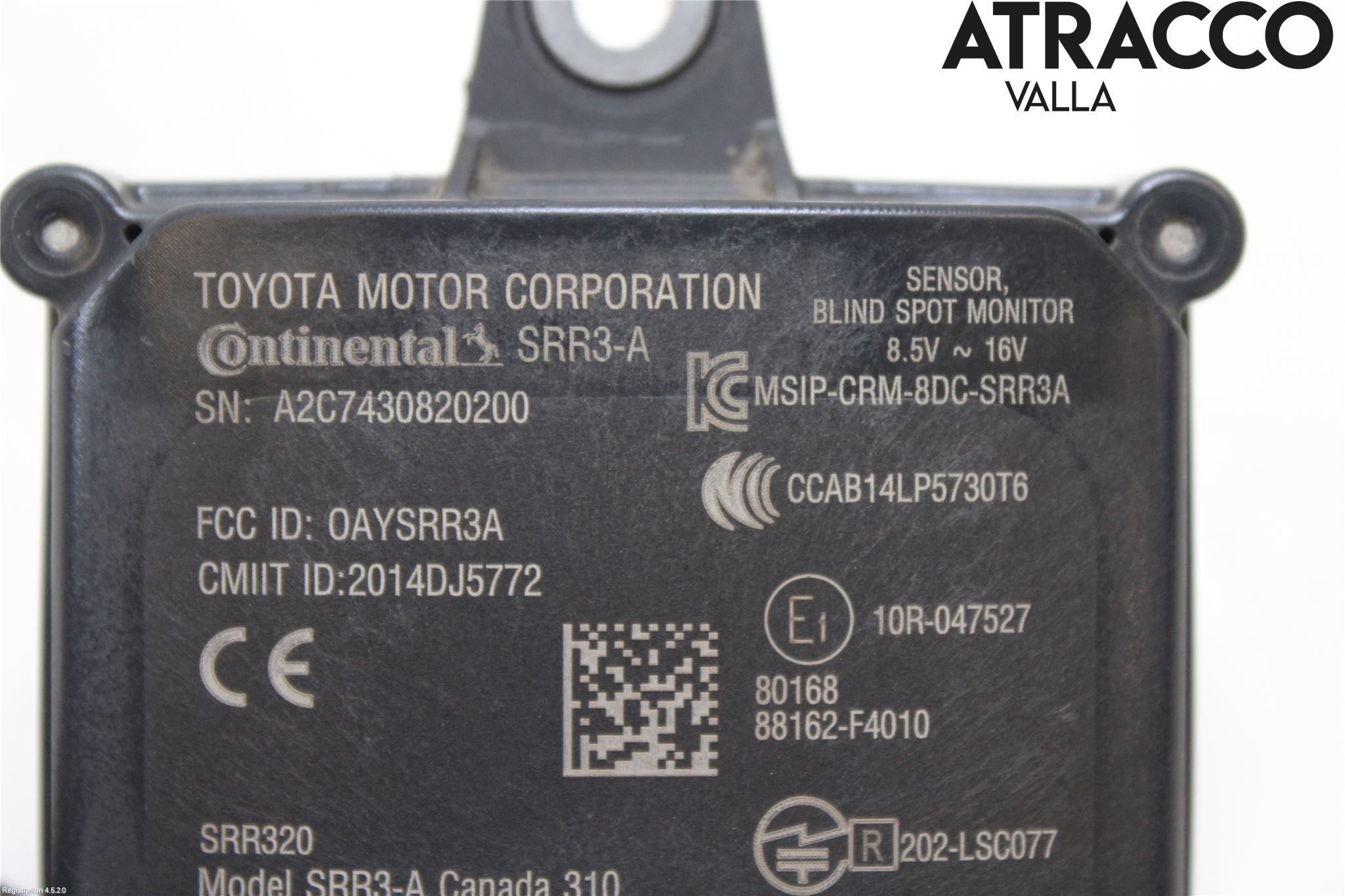 Toyota C-HR 16-23 Sensor Aktivt Kollisionsskydd