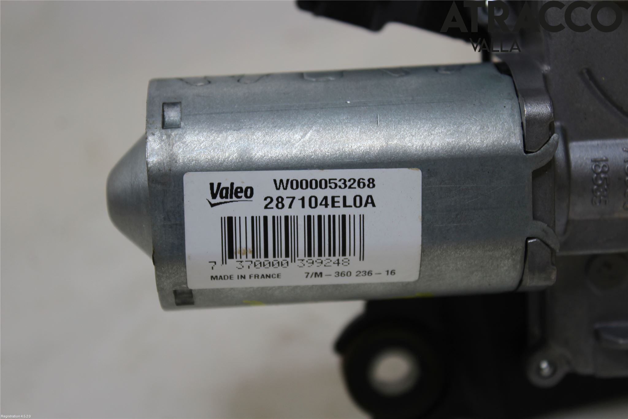 Nissan QASHQAI 14-17 Torkarmotor Baklucka