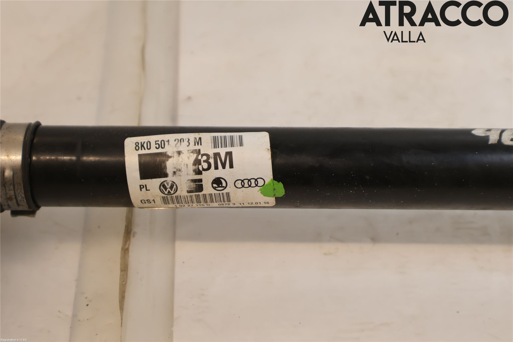 Audi A5 07-16 Drivaxel Bak Höger