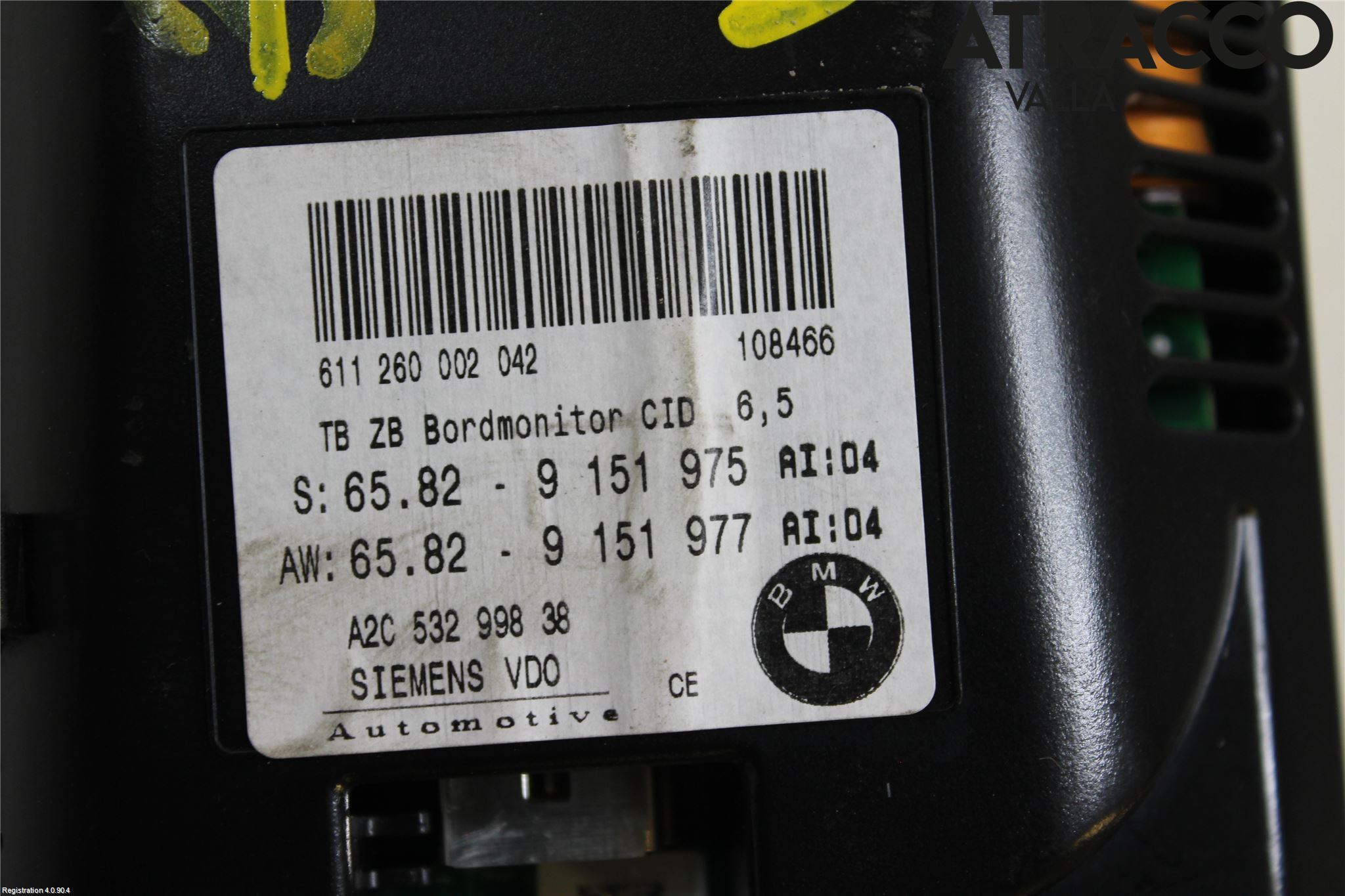 BMW 5 E60/61 Sed/Tou 02-10 Multifunktionsdisplay