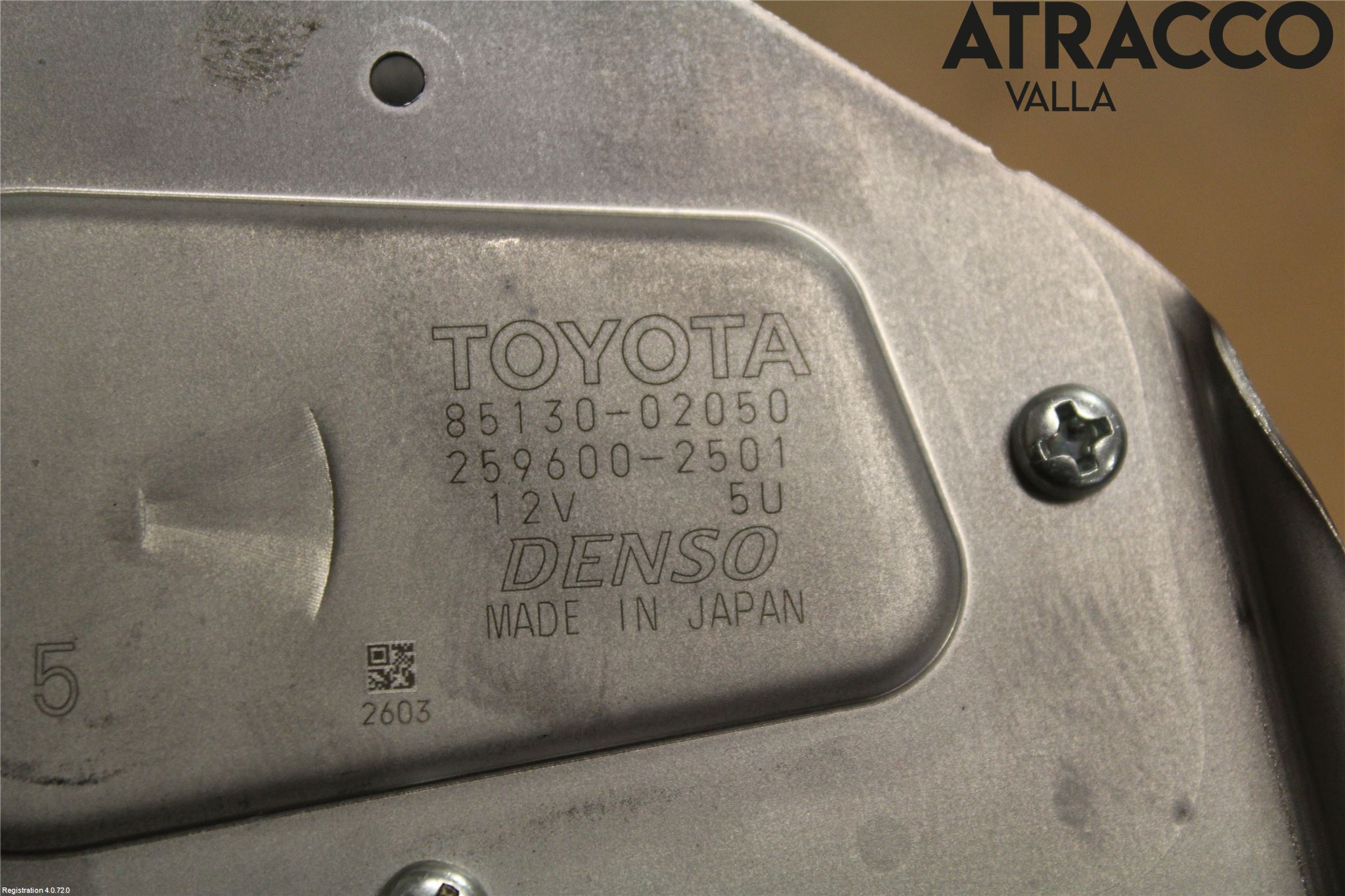 Toyota AURIS 13-19 Torkarmotor Baklucka