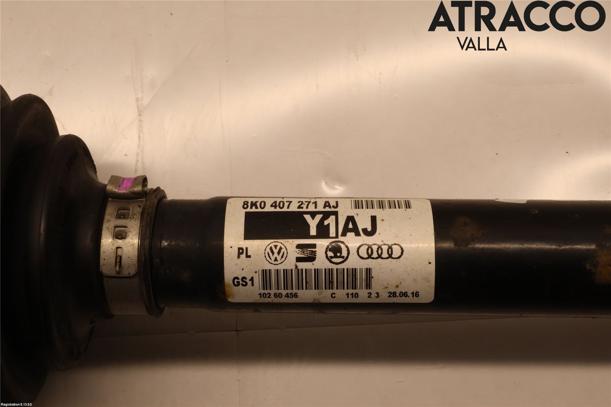 Audi A5 07-16 Drivaxel Fram Vänster