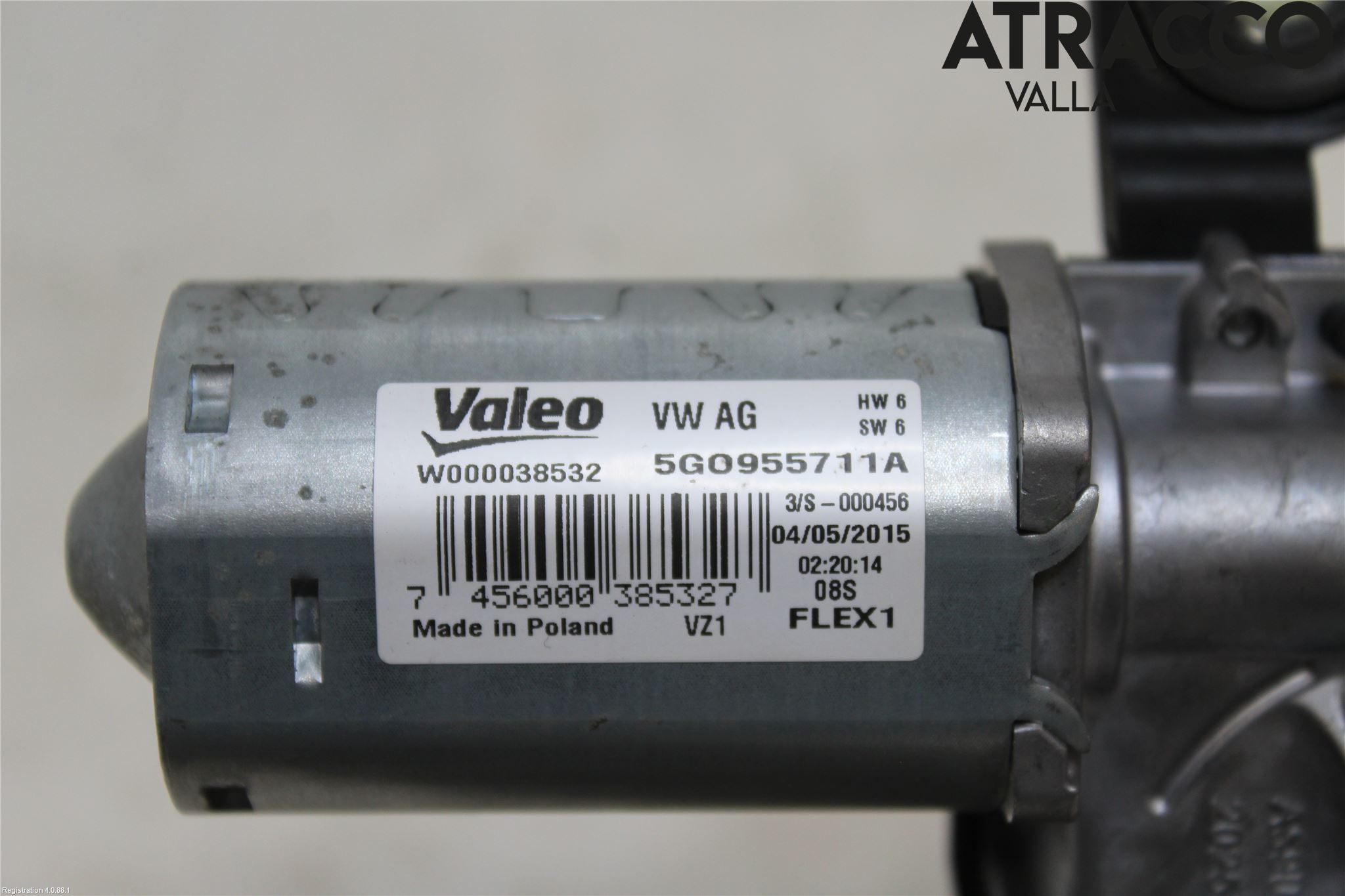 Volkswagen VW GOLF / E-GOLF VII 13-20 Torkarmotor Baklucka
