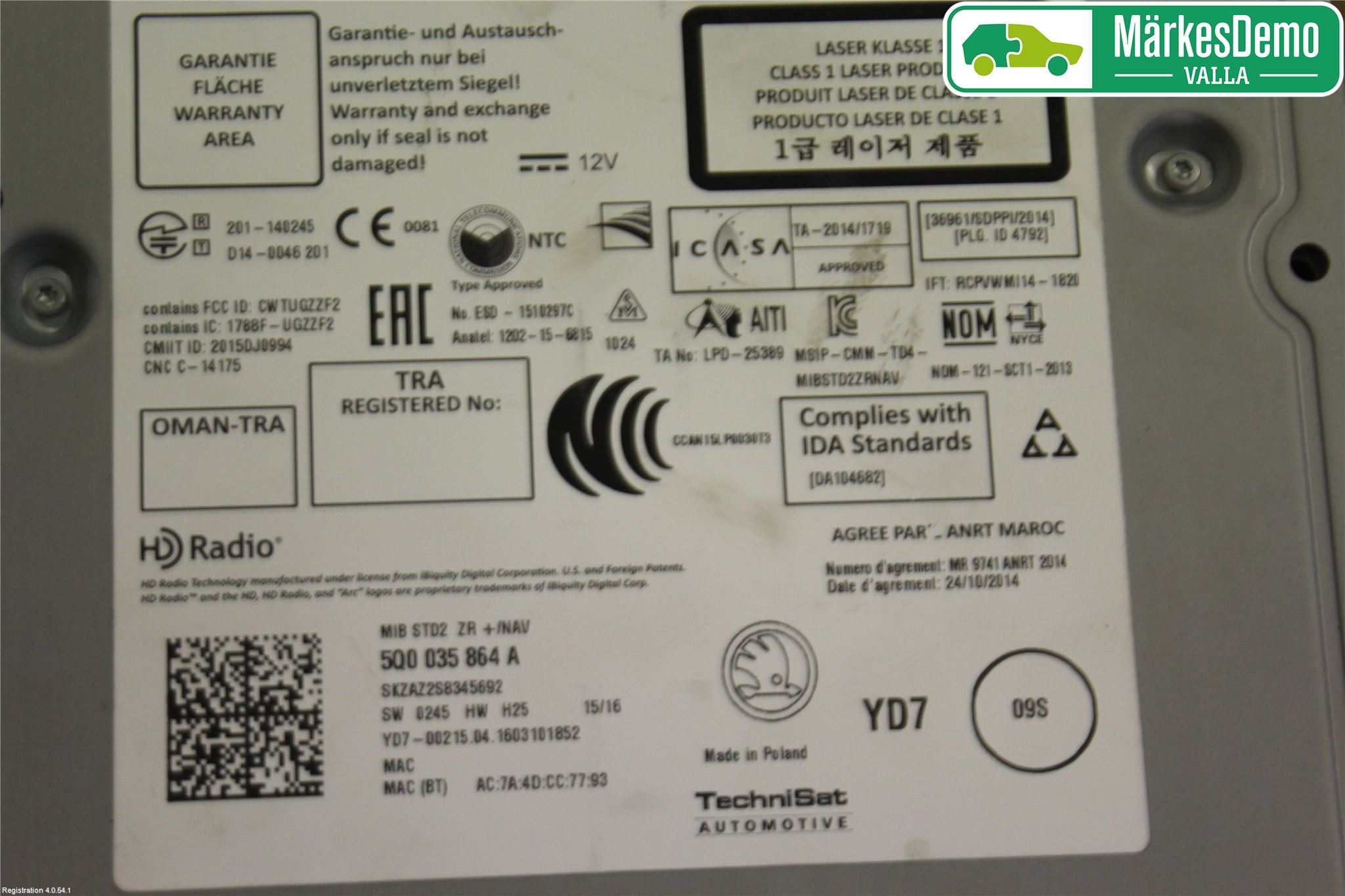 Skoda OCTAVIA (5E) 13-20 Radio