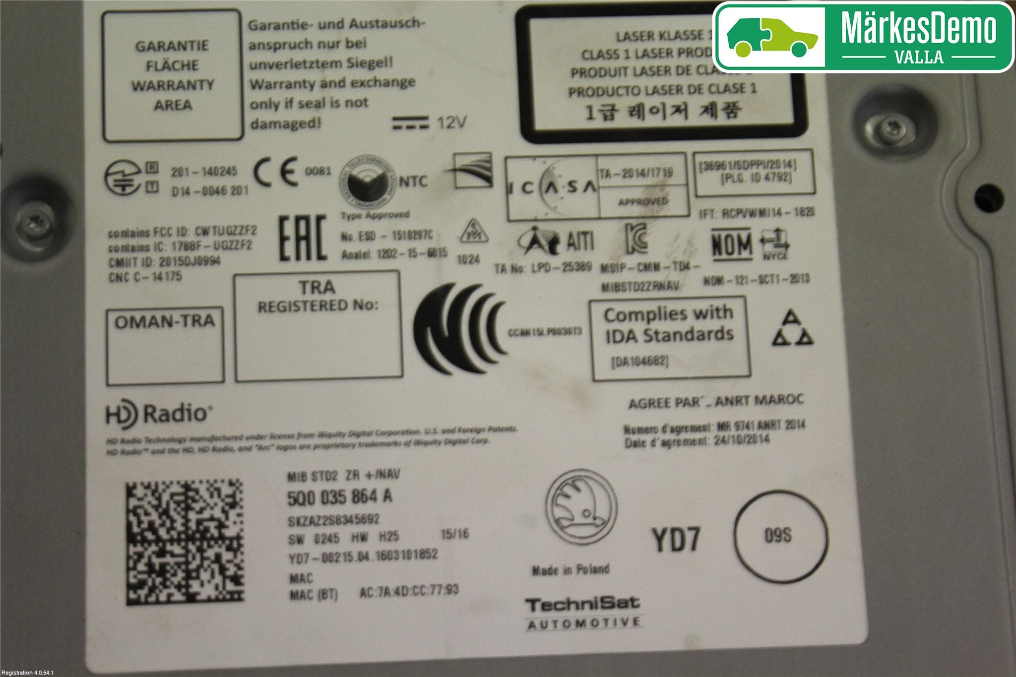 Skoda OCTAVIA (5E) 13-20 Radio