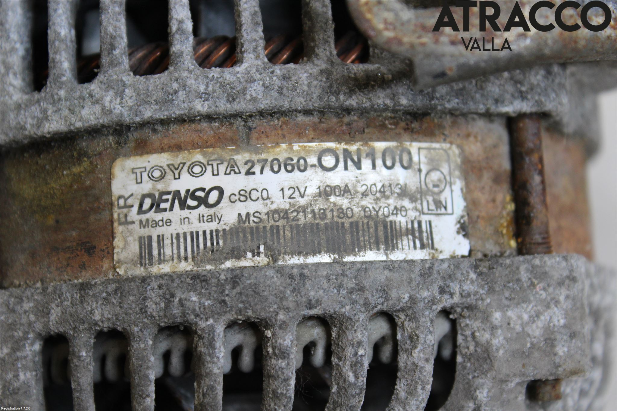 Toyota YARIS XP130 12-14 Generator