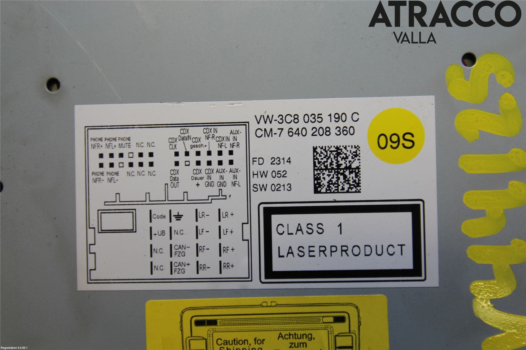 Volkswagen VW PASSAT CC 08-16 Cd Radio - Multimediapanel