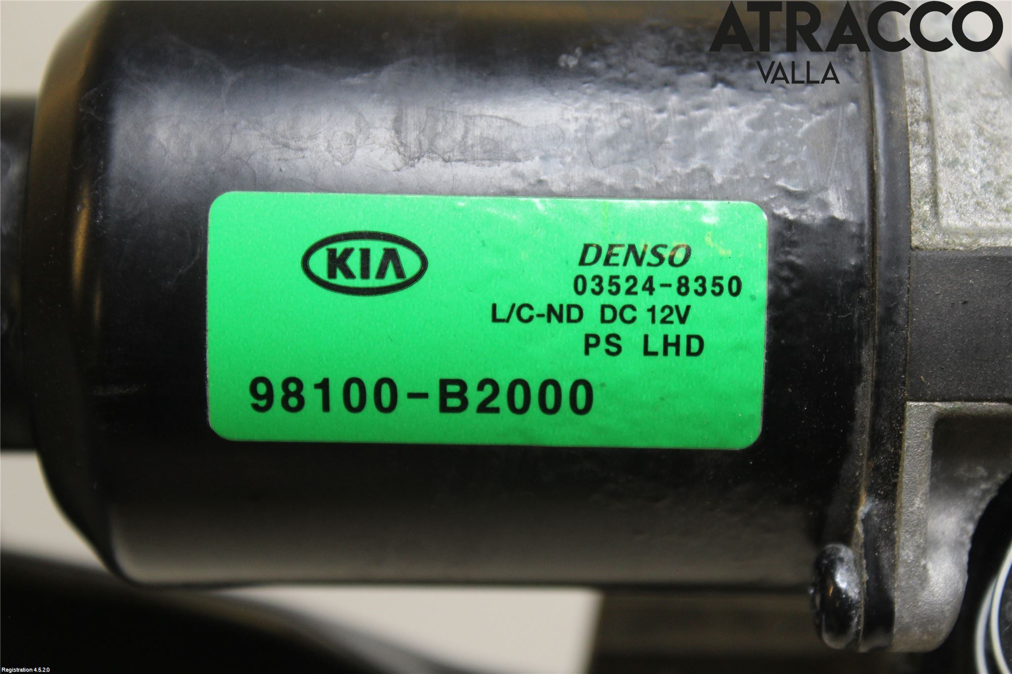 Kia SOUL 09- Torkarmotor Vindruta