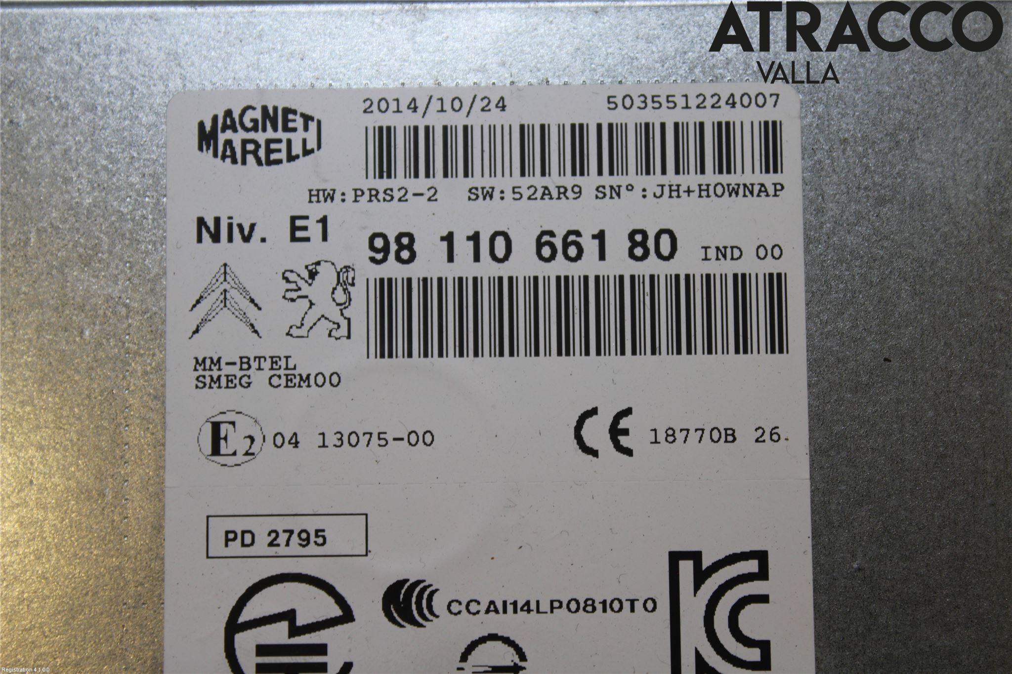 Peugeot 208 12-15 Cd Radio - Multimediapanel