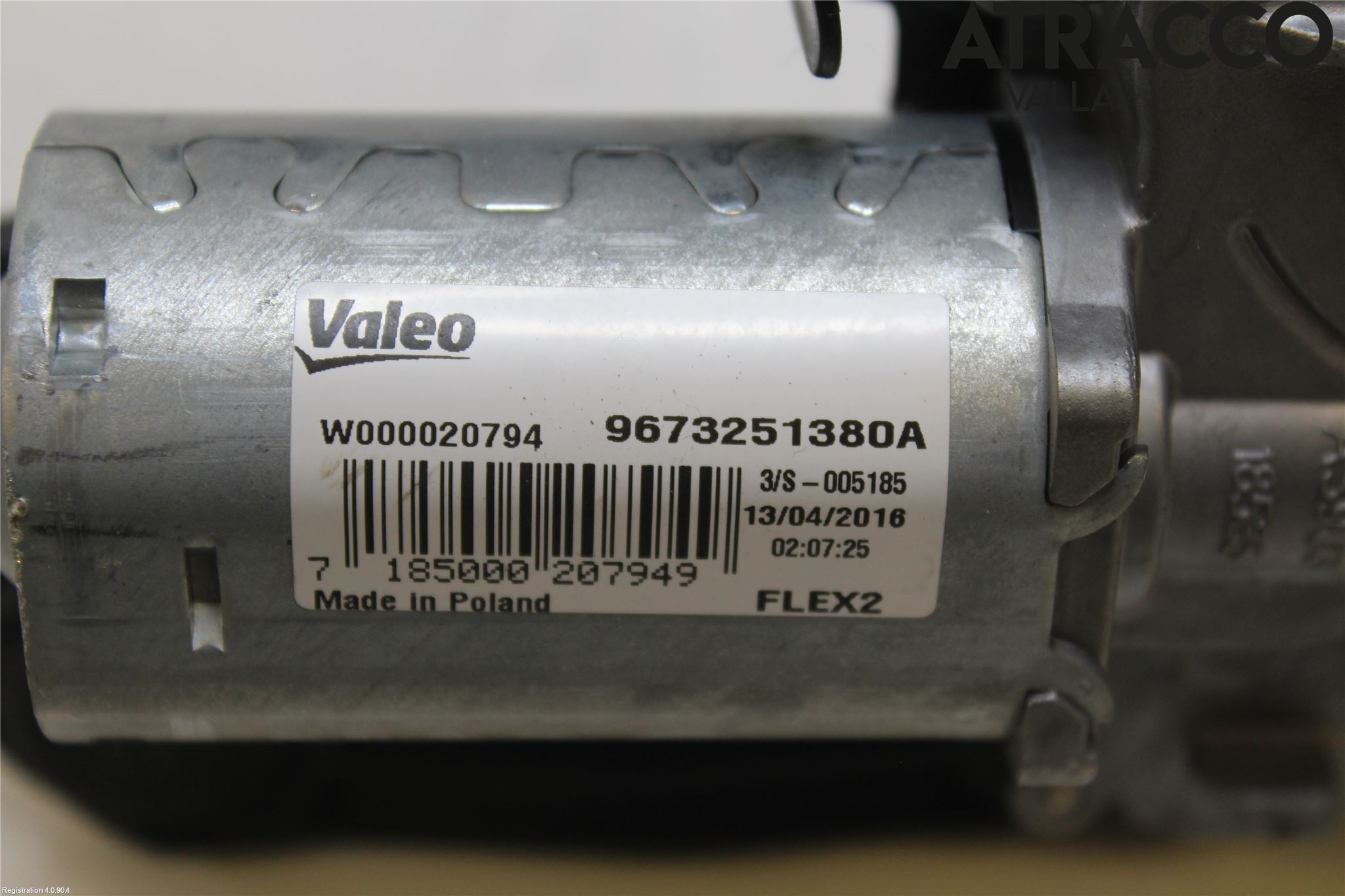 Peugeot PEUGOT 208 16-19 Torkarmotor Baklucka
