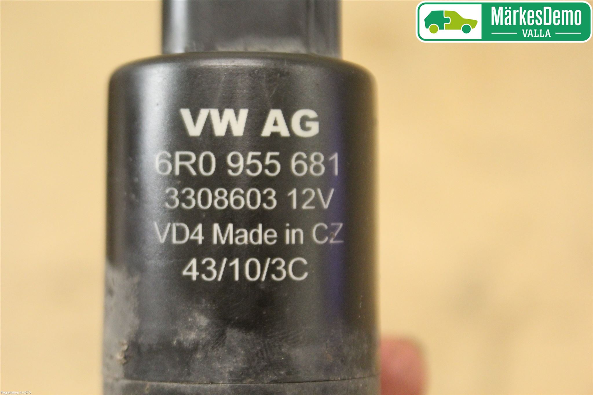 Volkswagen VW PASSAT 11-14 Spolarpump Högtryck