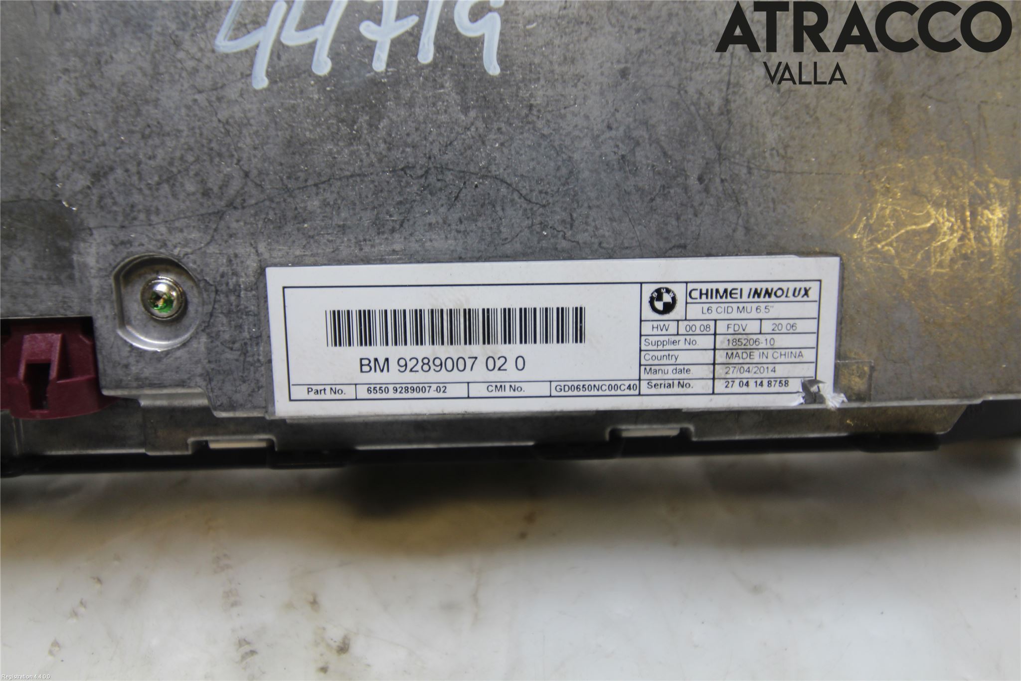 BMW 5 F10/F11/F18 09-17 Bildskärm