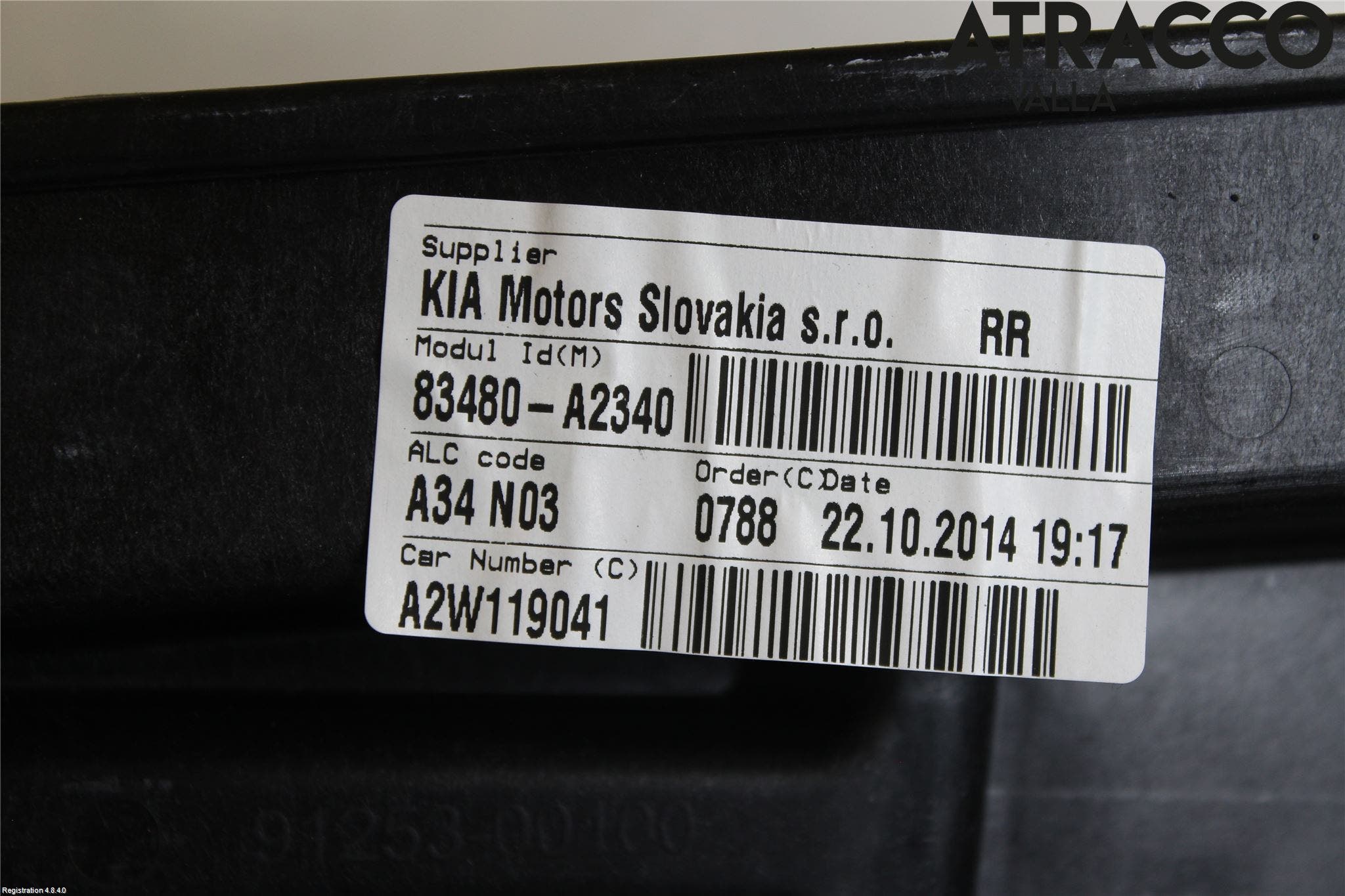 Kia CEED 12-18 Fönsterhissmekanism