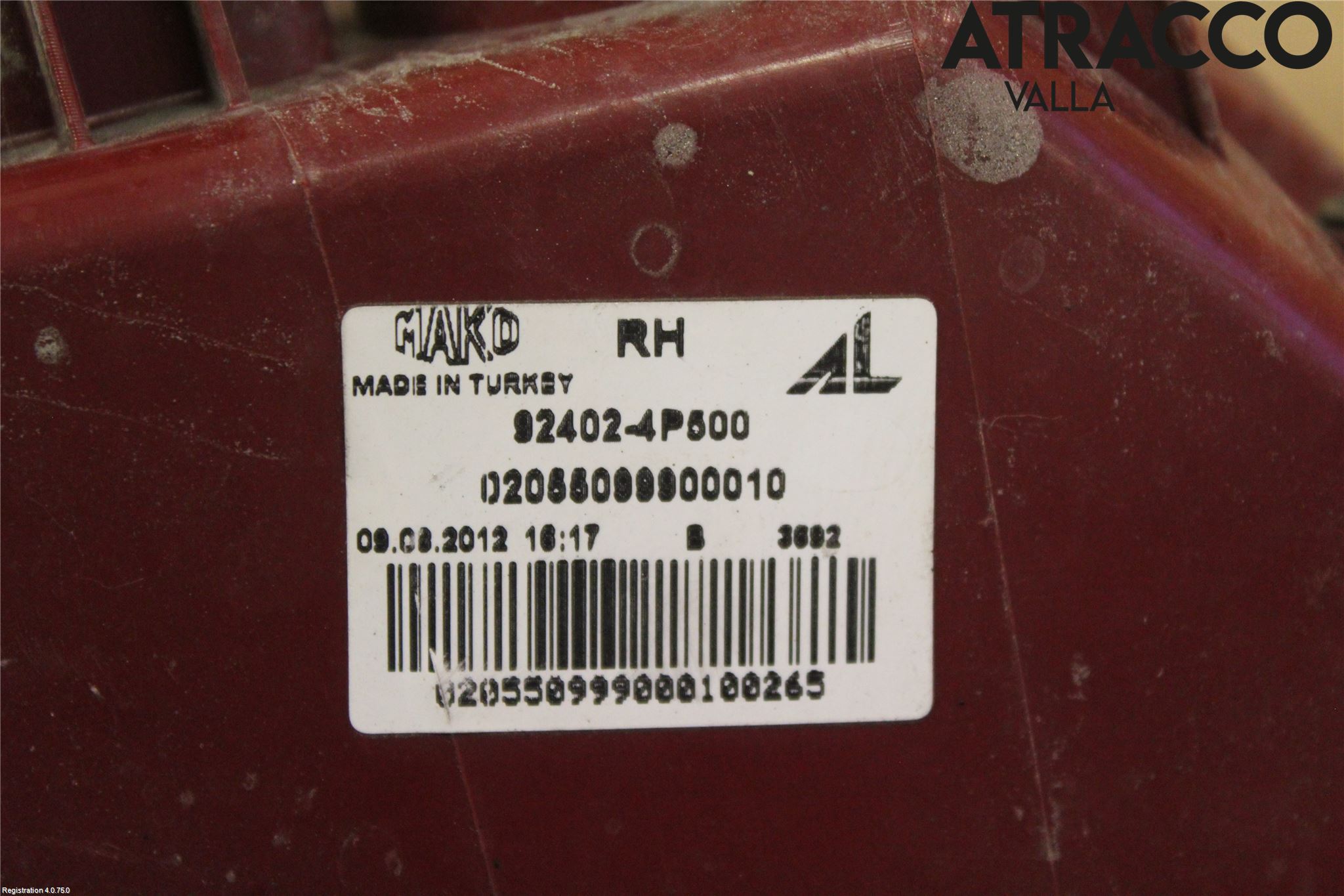 Hyundai i20 PB 09-14 Bakljus Höger