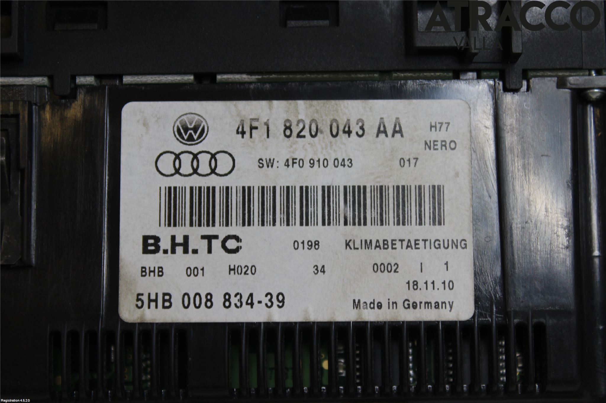 Audi A6/S6     05-11 Ac Styrenhet Ac Manöveren