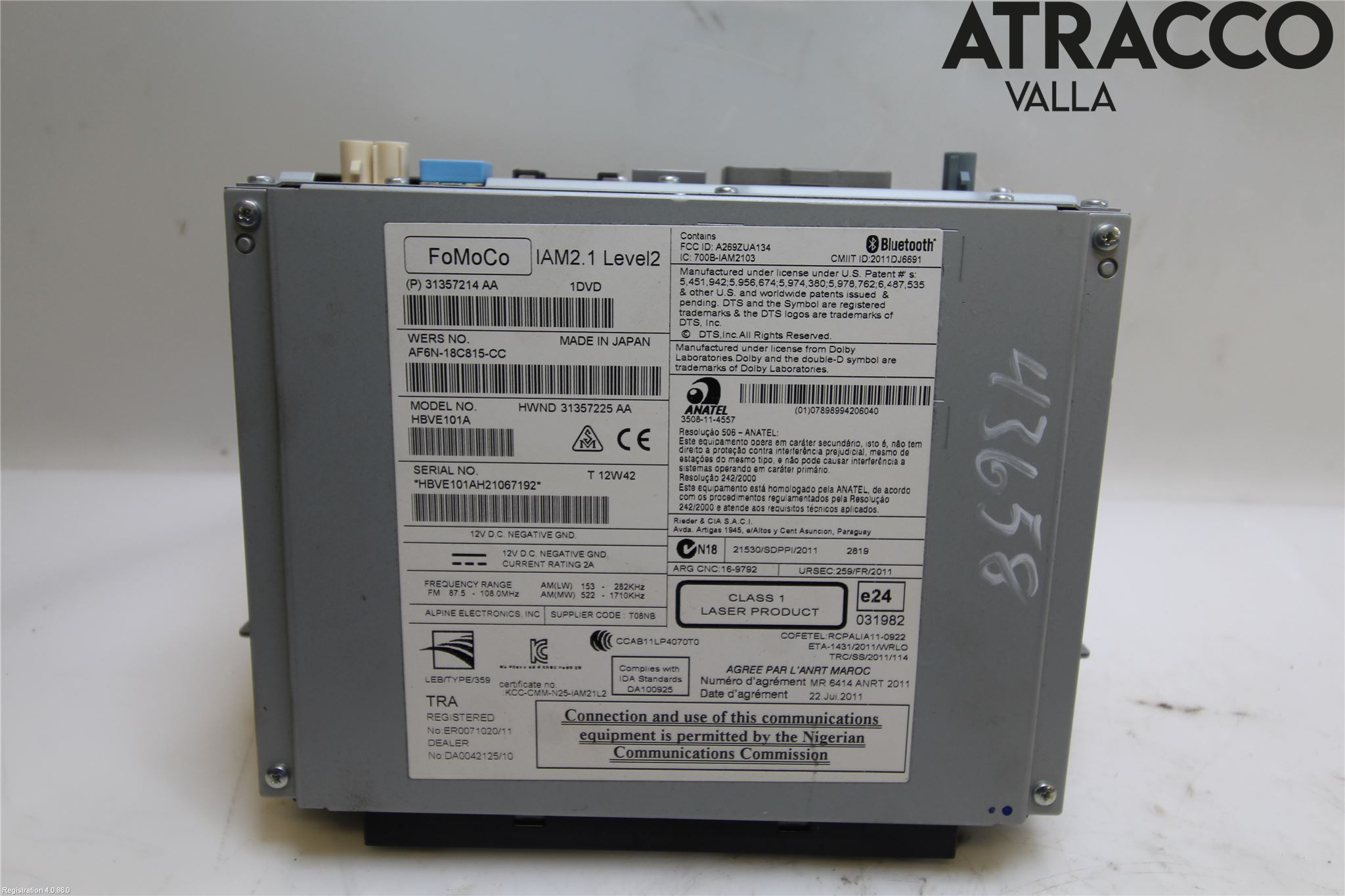 Volvo S60 11-13 Cd Radio - Multimediapanel
