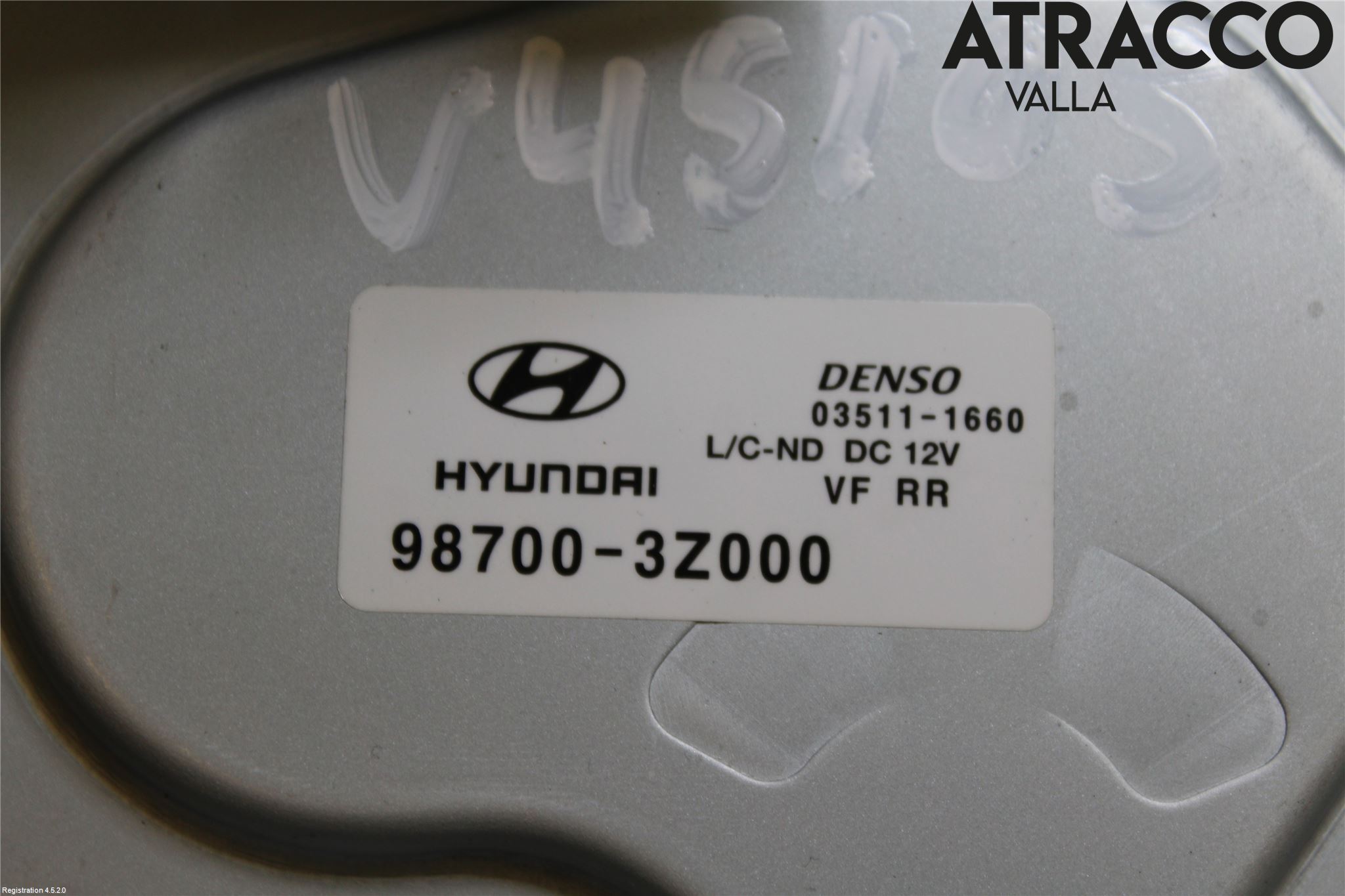 Hyundai i40 16-18 Torkarmotor Baklucka
