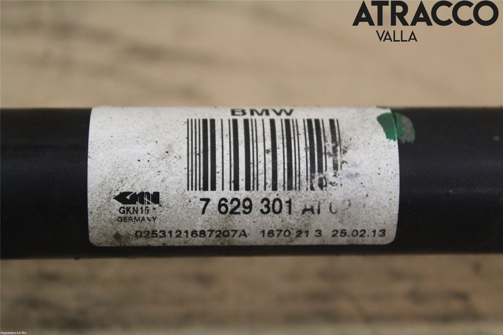 BMW 3 F30/F31/F80 12-19 Drivaxel Bak Vänster