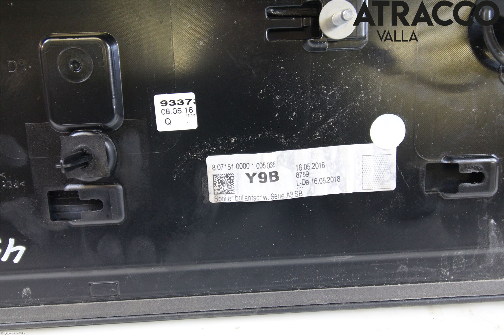 Audi A3/S3 8V 13-20 Spoiler Baklucka