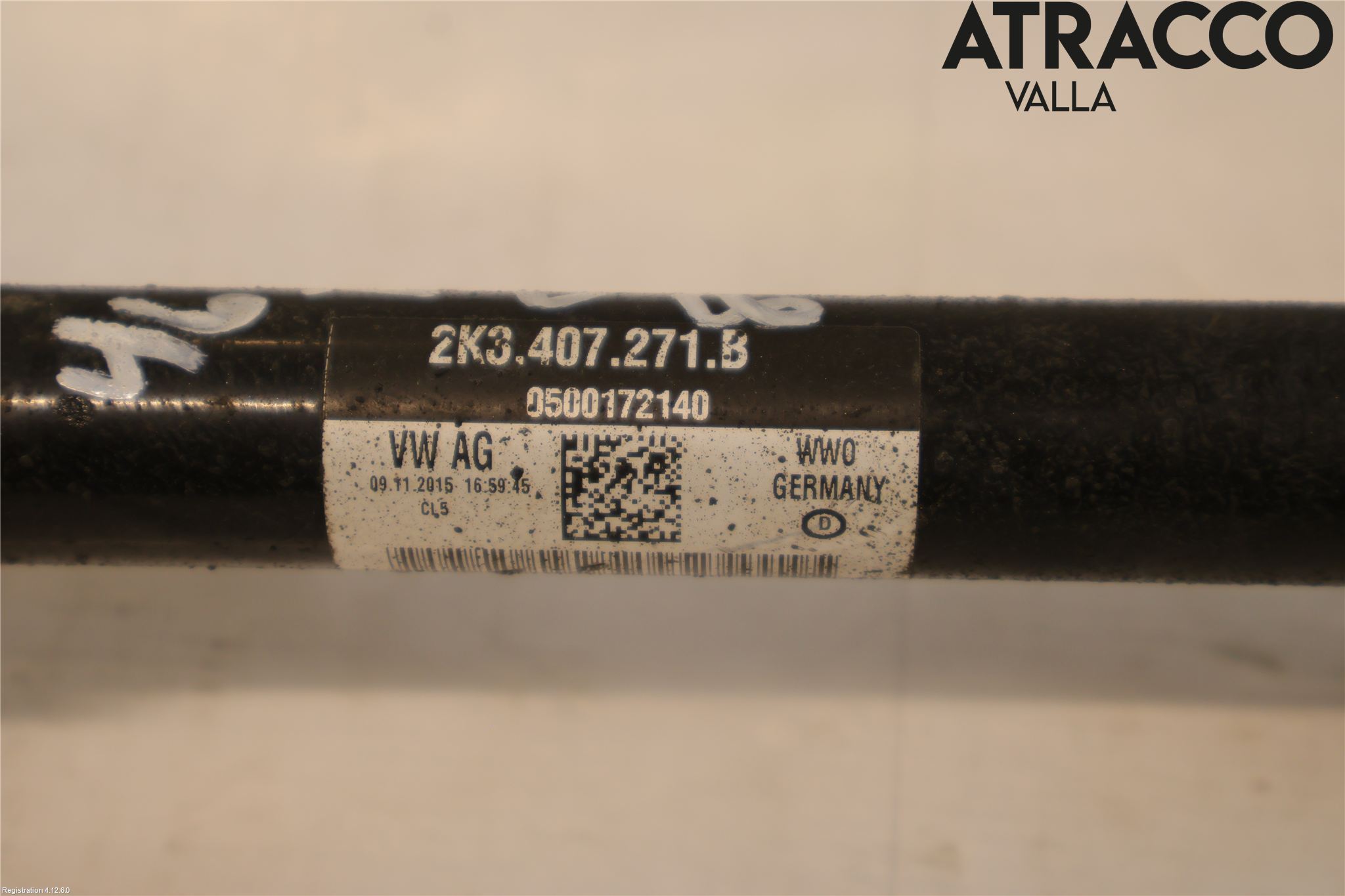 Volkswagen VW CADDY 16-20 Drivaxel Fram Vänster