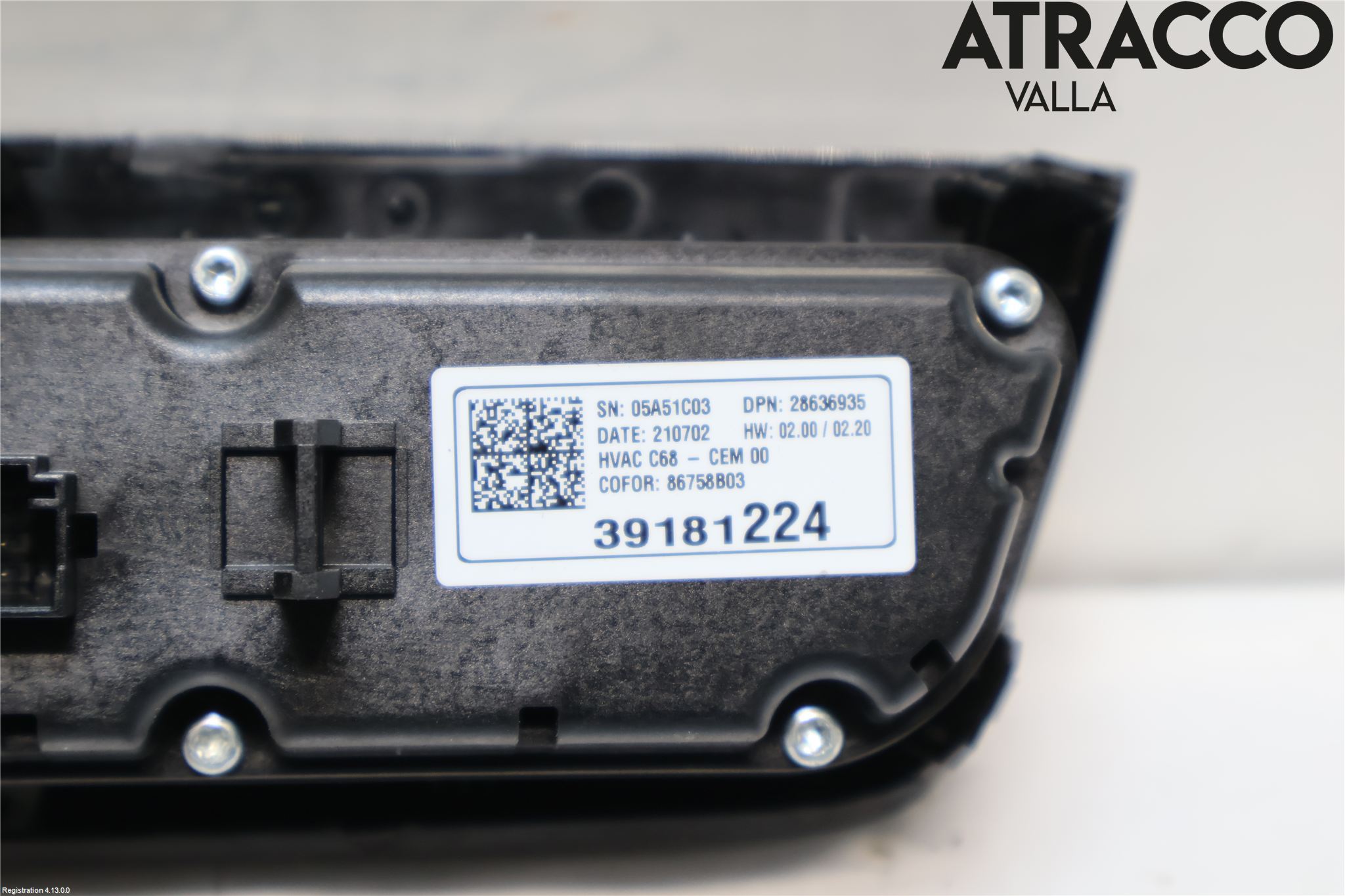 Opel CORSA F, CORSA-E 20- Ac Styrenhet Ac Manöveren