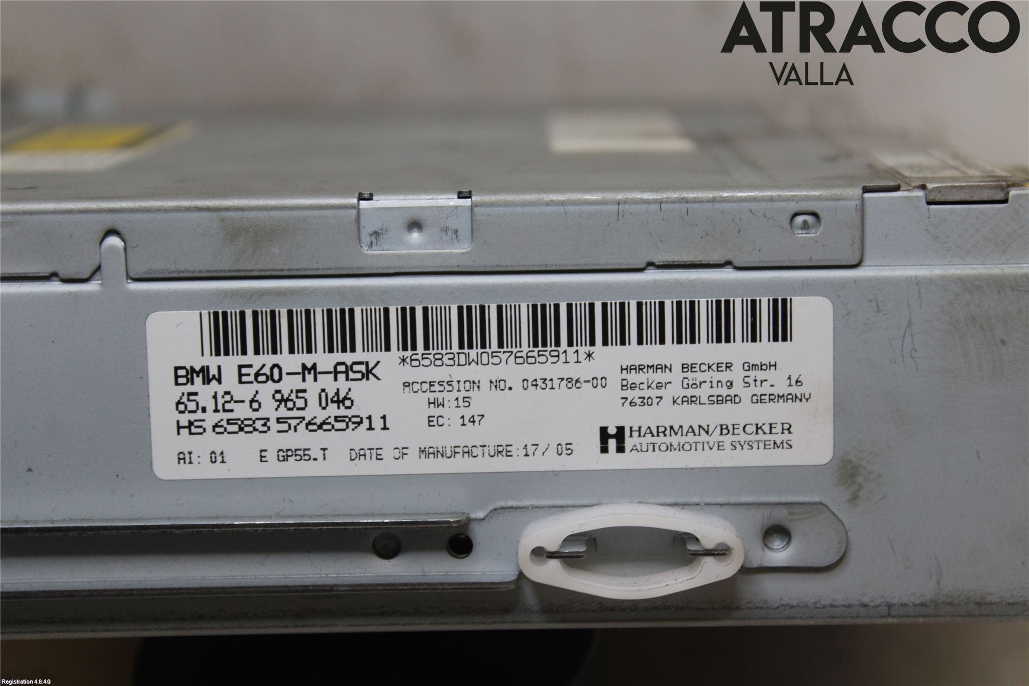 BMW 5 E60/61 Sed/Tou 02-10 Cd Radio - Multimediapanel