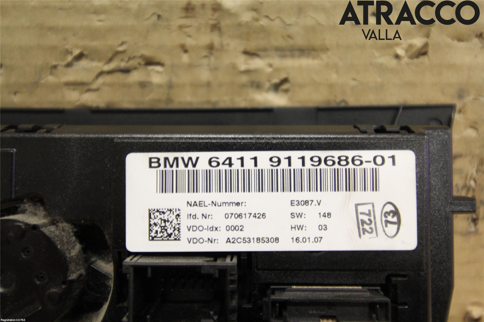 BMW 3 E90/91 SED/TOU 05-12 Ac Styrenhet Ac Manöveren