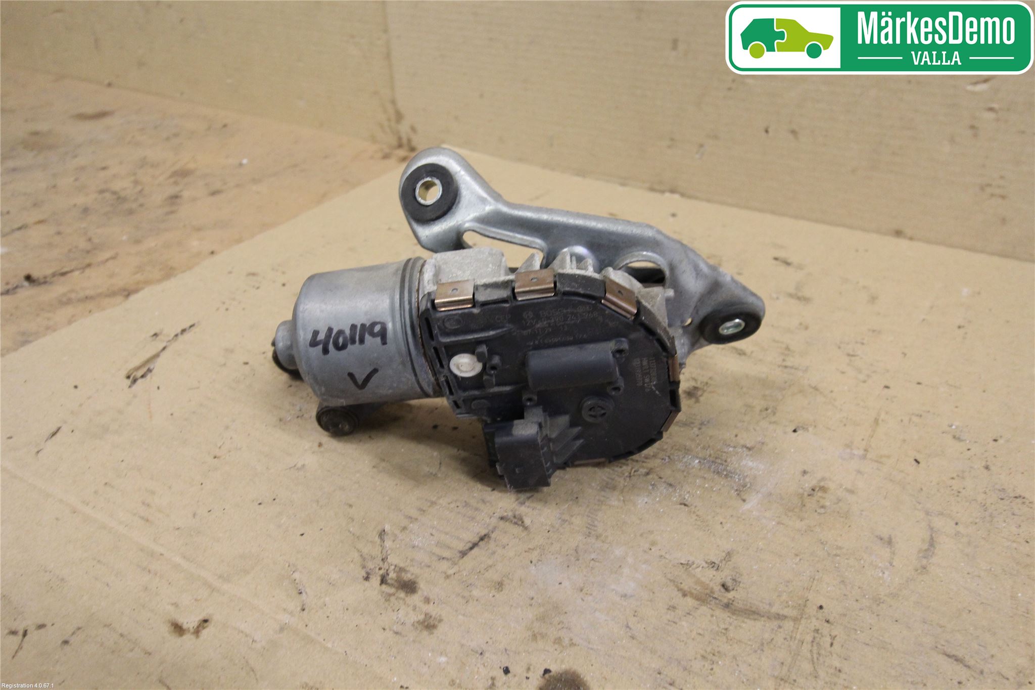 Peugeot 407 Torkarmotor Vindruta