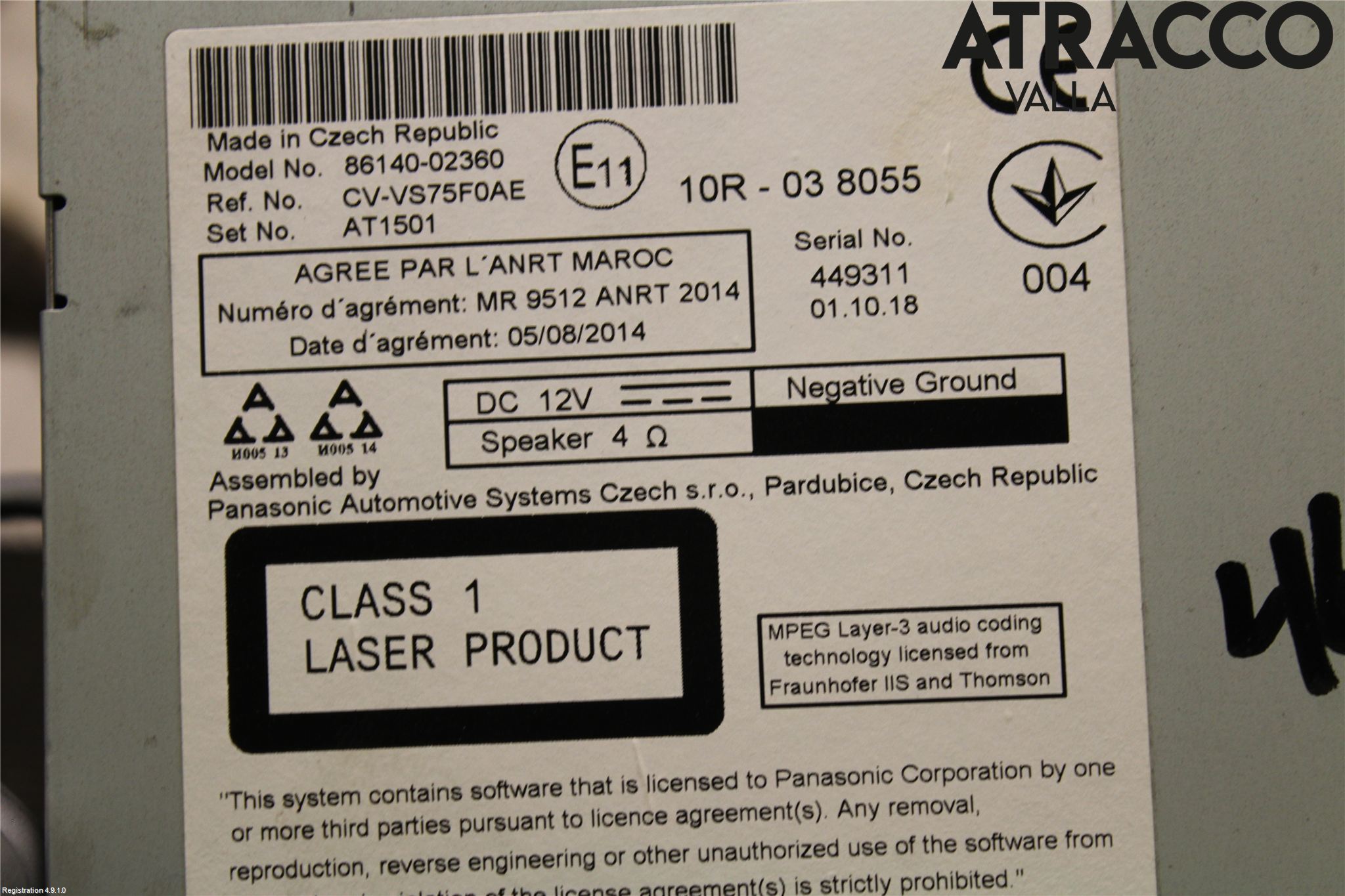 Toyota AURIS 13-19 Cd Radio - Multimediapanel