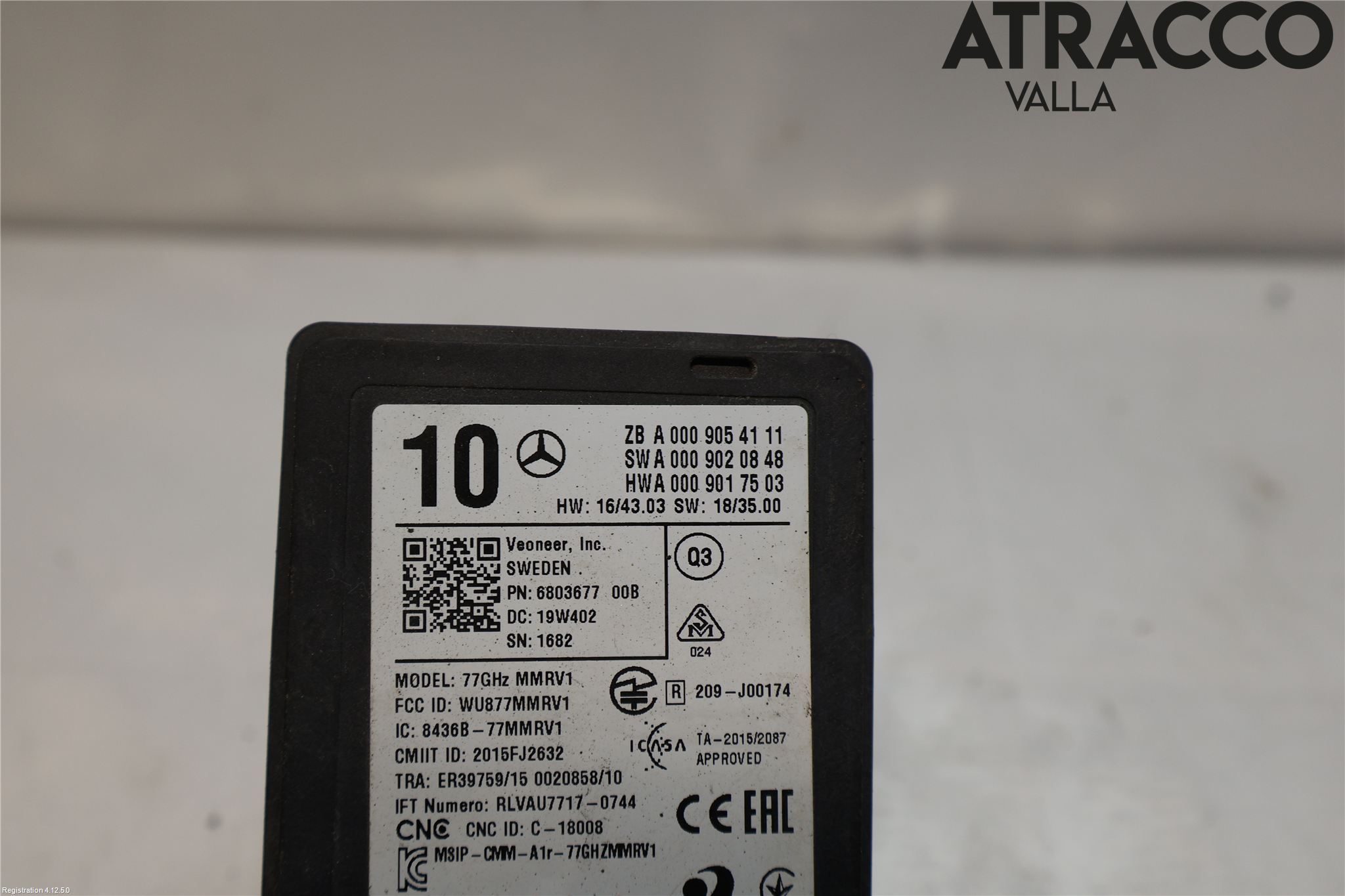 Mercedes-Benz MB E-KLASS (W213) 16-23 Sensor Aktivt Kollisionsskydd