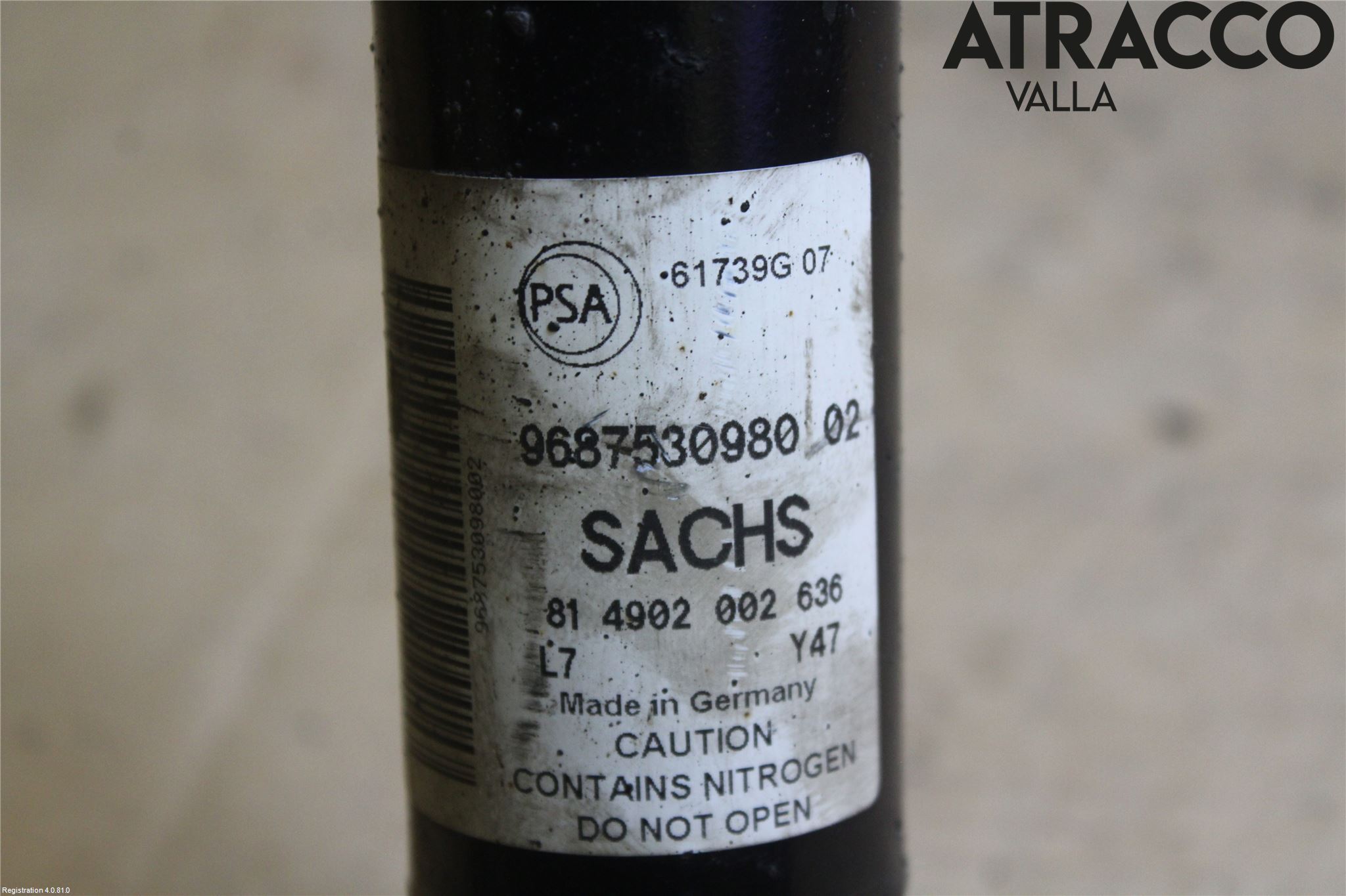 Peugeot PARTNER 16-18 Stötdämpare Bak