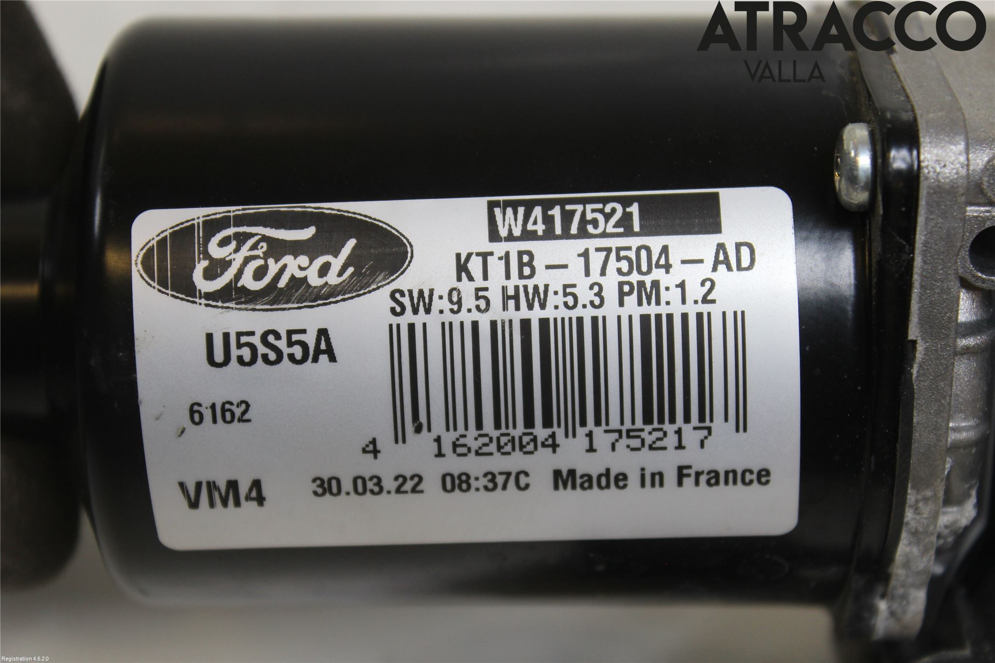 Ford TRANSIT/TOURNEO CONNECT 13-22 Torkarmotor Vindruta