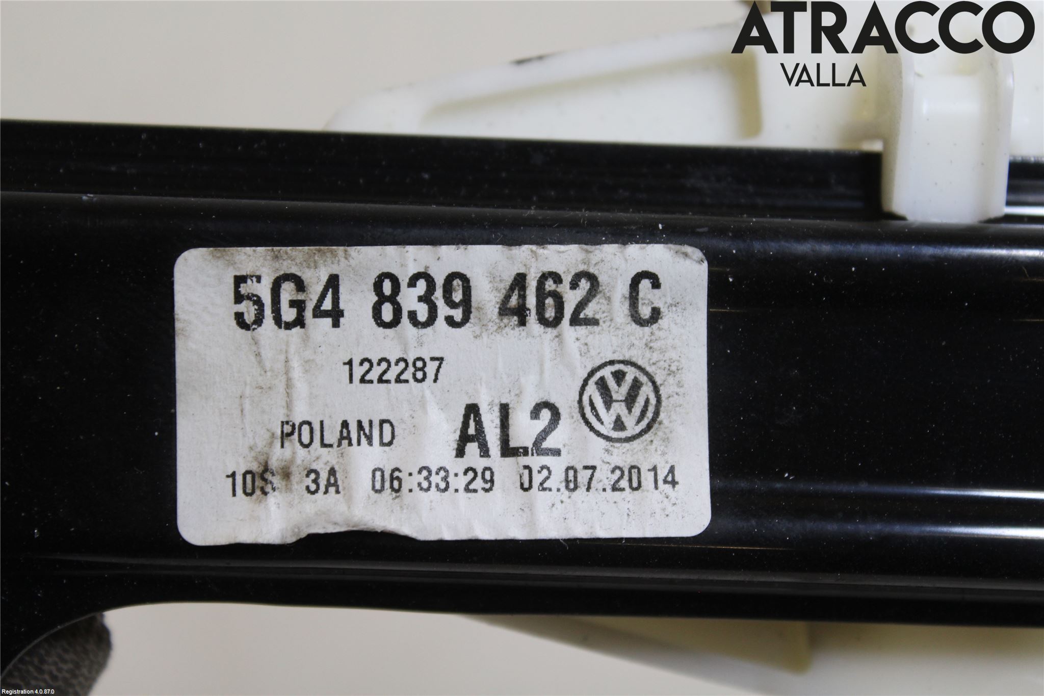 Volkswagen VW GOLF / E-GOLF VII 13-20 Fönsterhissmekanism