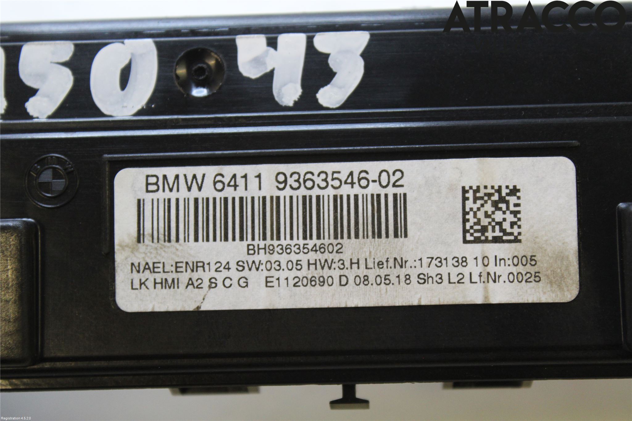 BMW 4 F32/F33/F82/F83 13-20 Ac Styrenhet Ac Manöveren
