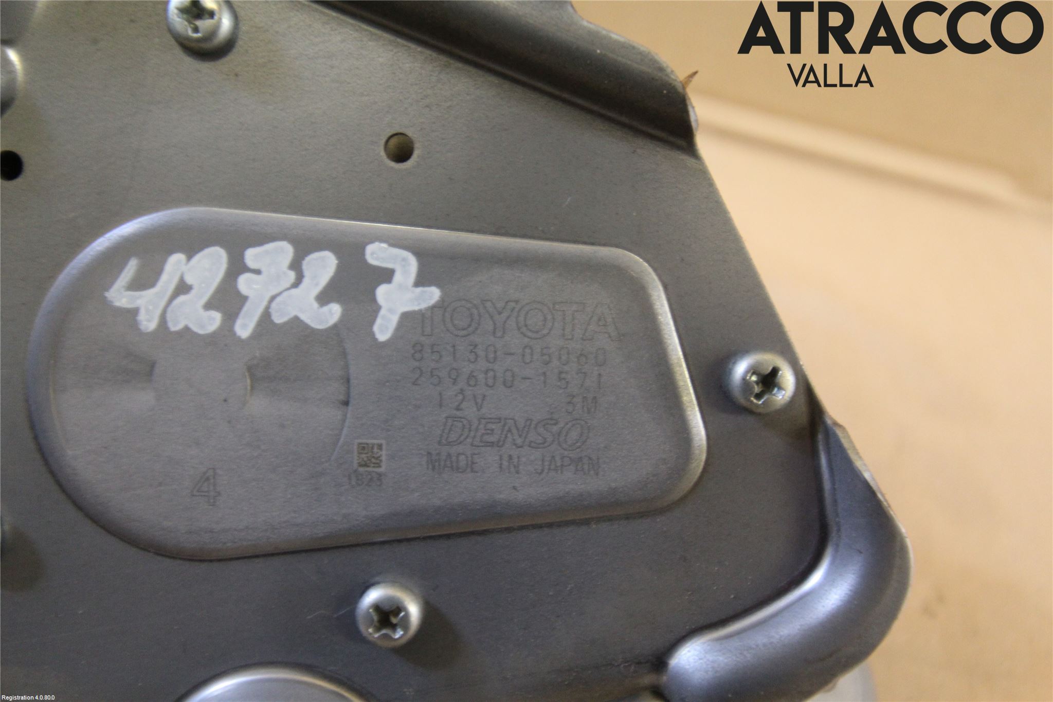 Toyota AVENSIS 09-15 Torkarmotor Baklucka
