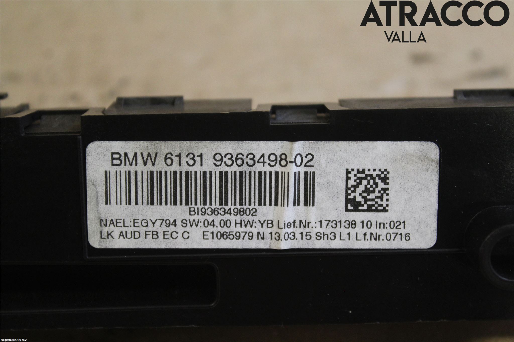 BMW 3 F30/F31/F80 12-19 Cd Radio - Multimediapanel