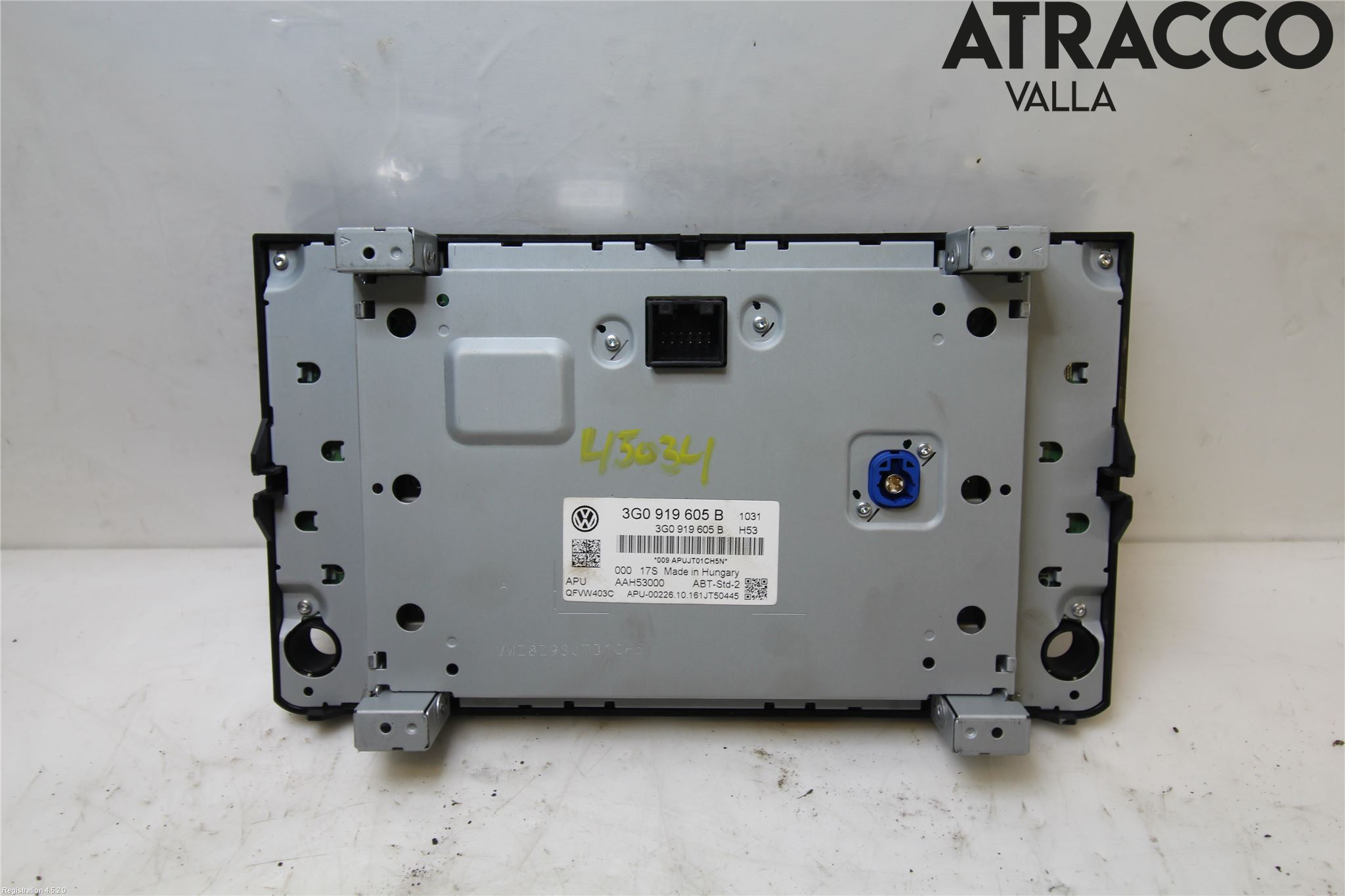 Volkswagen VW GOLF / E-GOLF VII 13-20 Multifunktionsdisplay