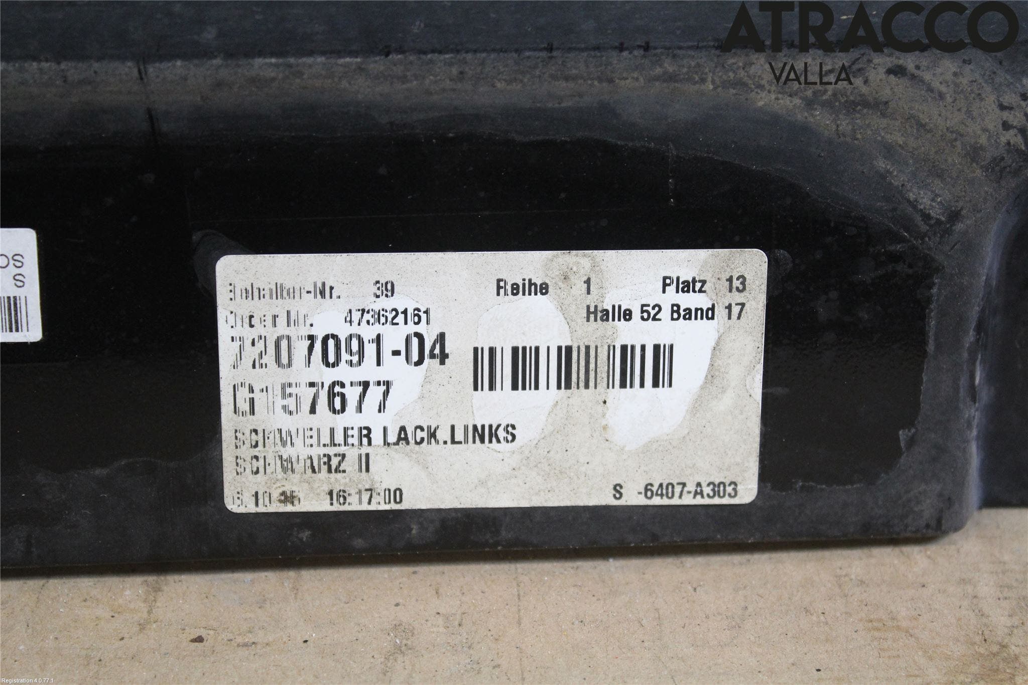 BMW 5 F10/F11/F18 09-17 Sidokjol Vä