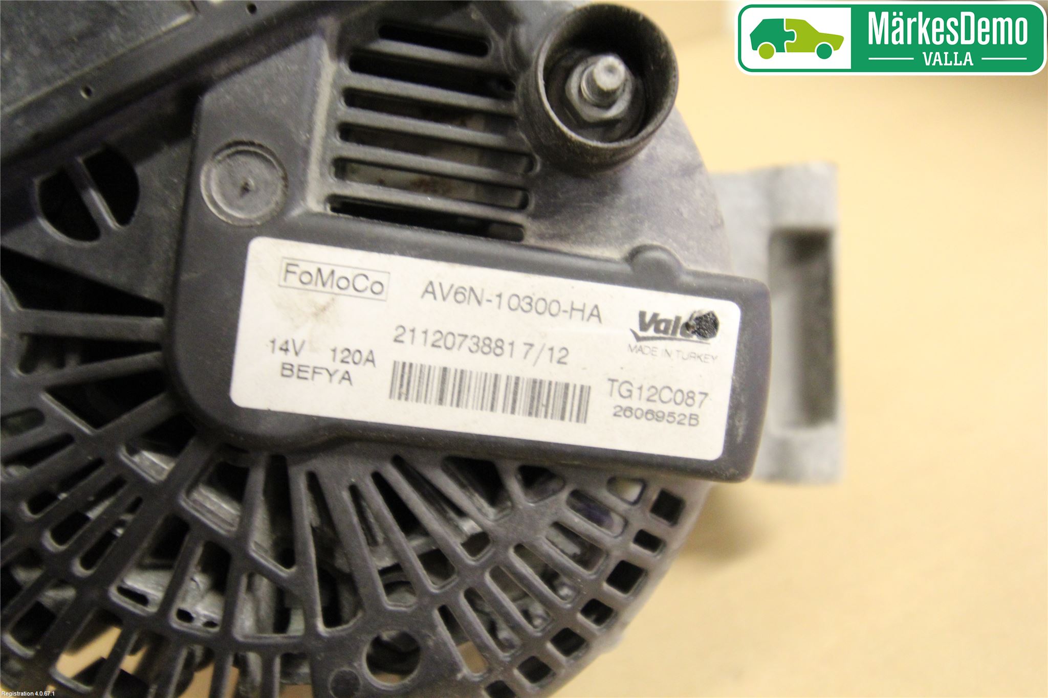 Ford FIESTA 09-12 Generator