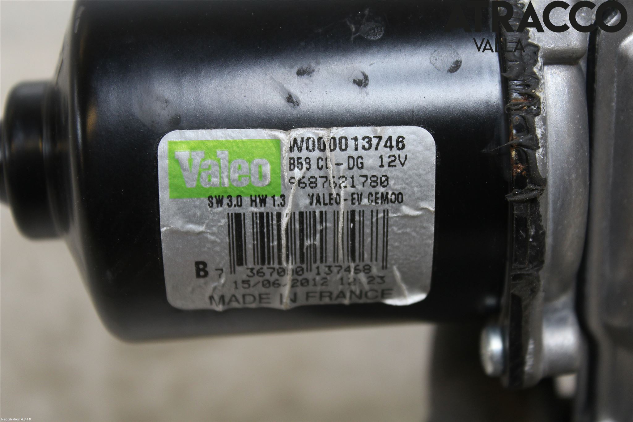 Citroen C4 GRAND PICASSO 07-13 Torkarmotor Vindruta
