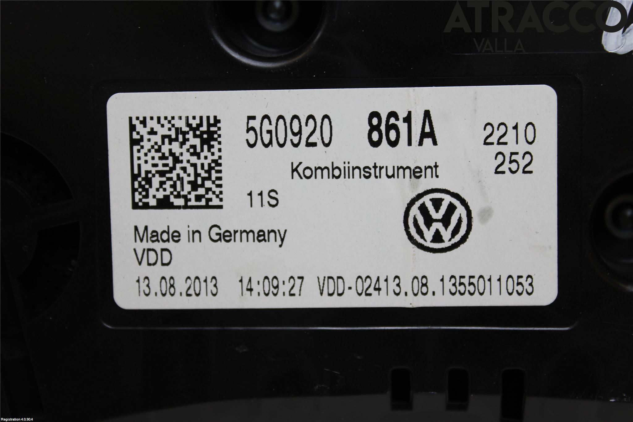 Volkswagen VW GOLF / E-GOLF VII 13-20 Instrument Komb
