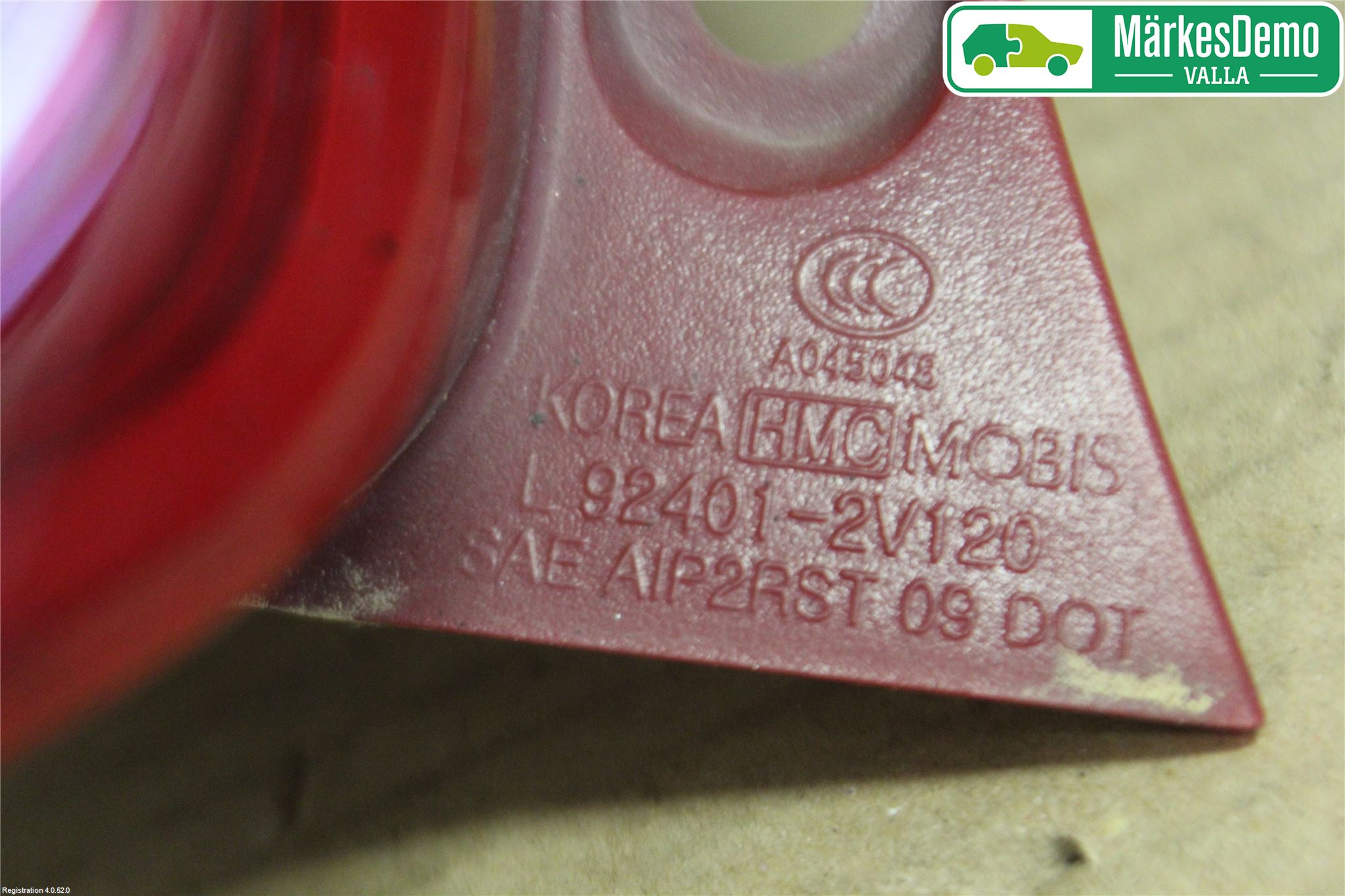 Hyundai VELOSTER 12-17 Bakljus Vänster